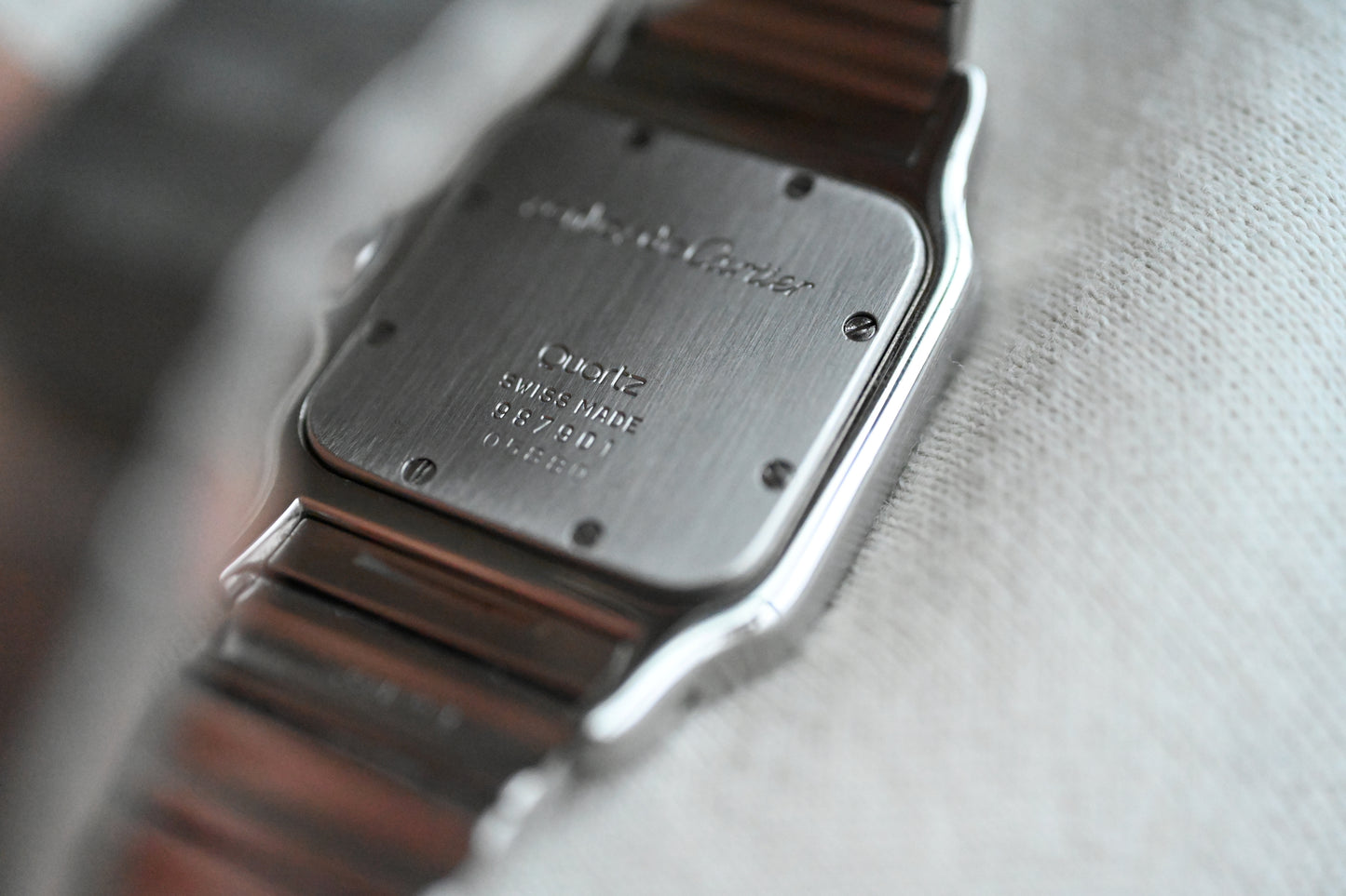 Cartier Santos Galbee case back