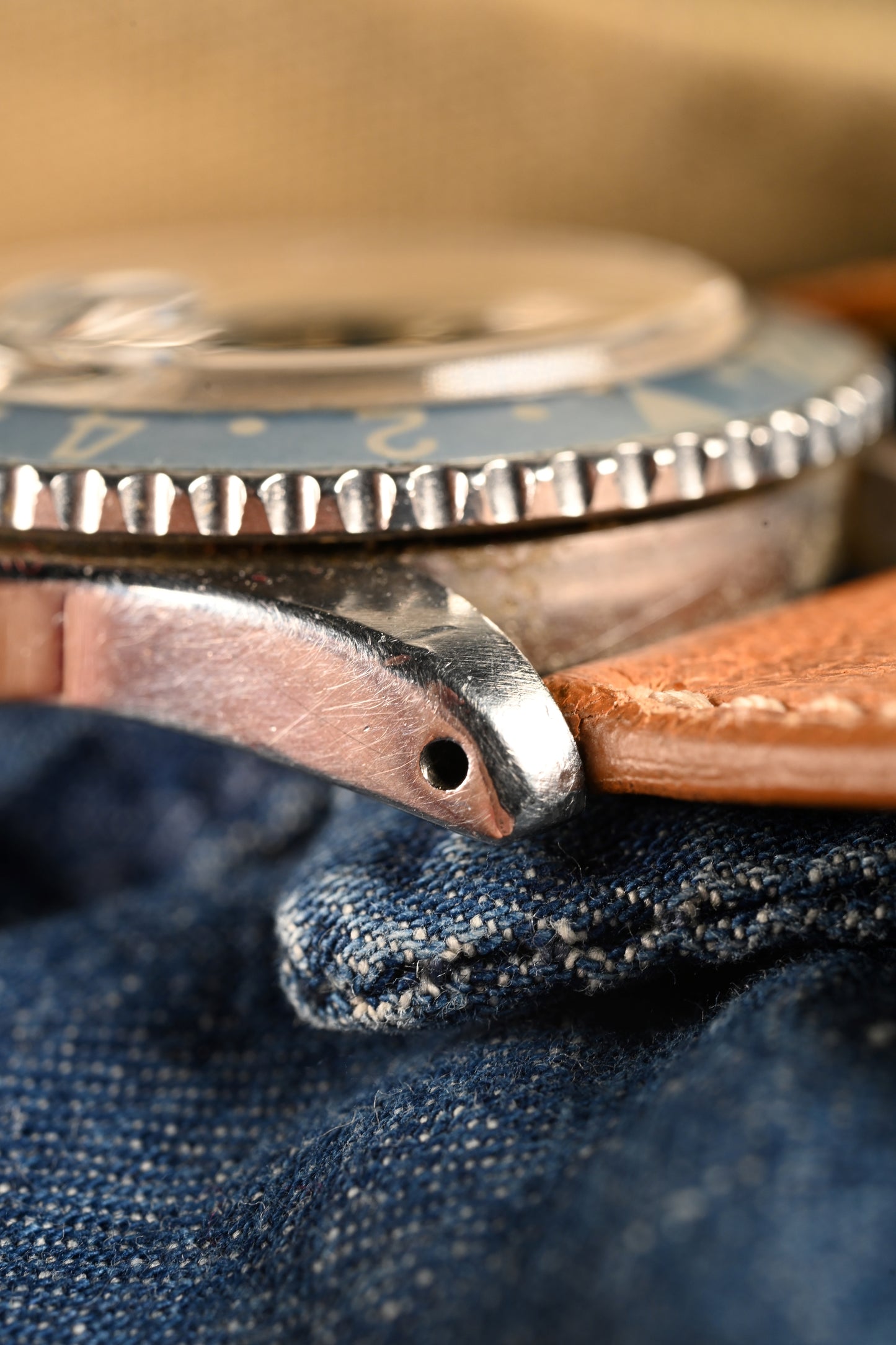 Rolex 1675 PCG beveled lug