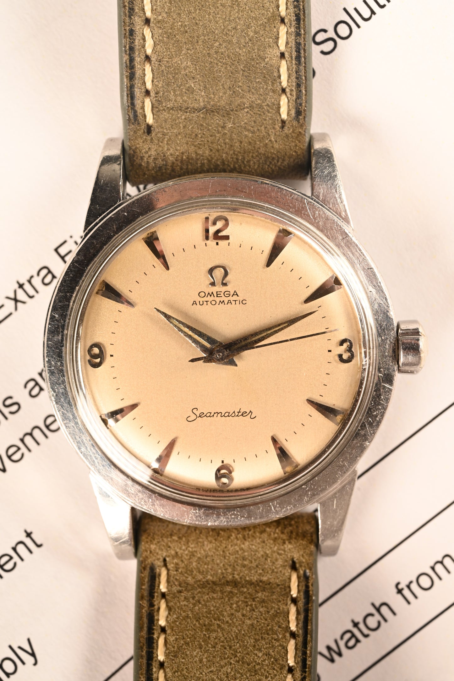 Omega Seamaster 2577 Arabic - Serviced w/ 1 year warranty.