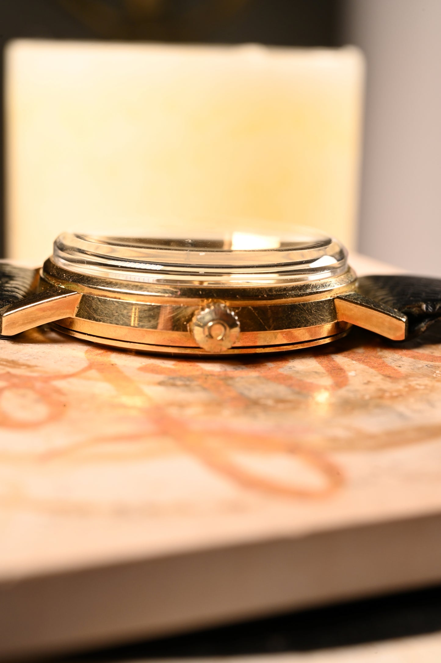 Omega Geneve 9kt Linen Dial