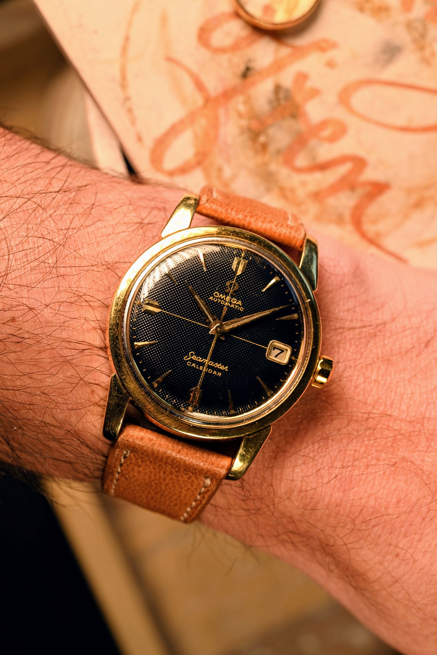 Omega Seamaster 2849 - Waffle/Honeycomb Gilt Dial - Serviced with 1 year warranty.