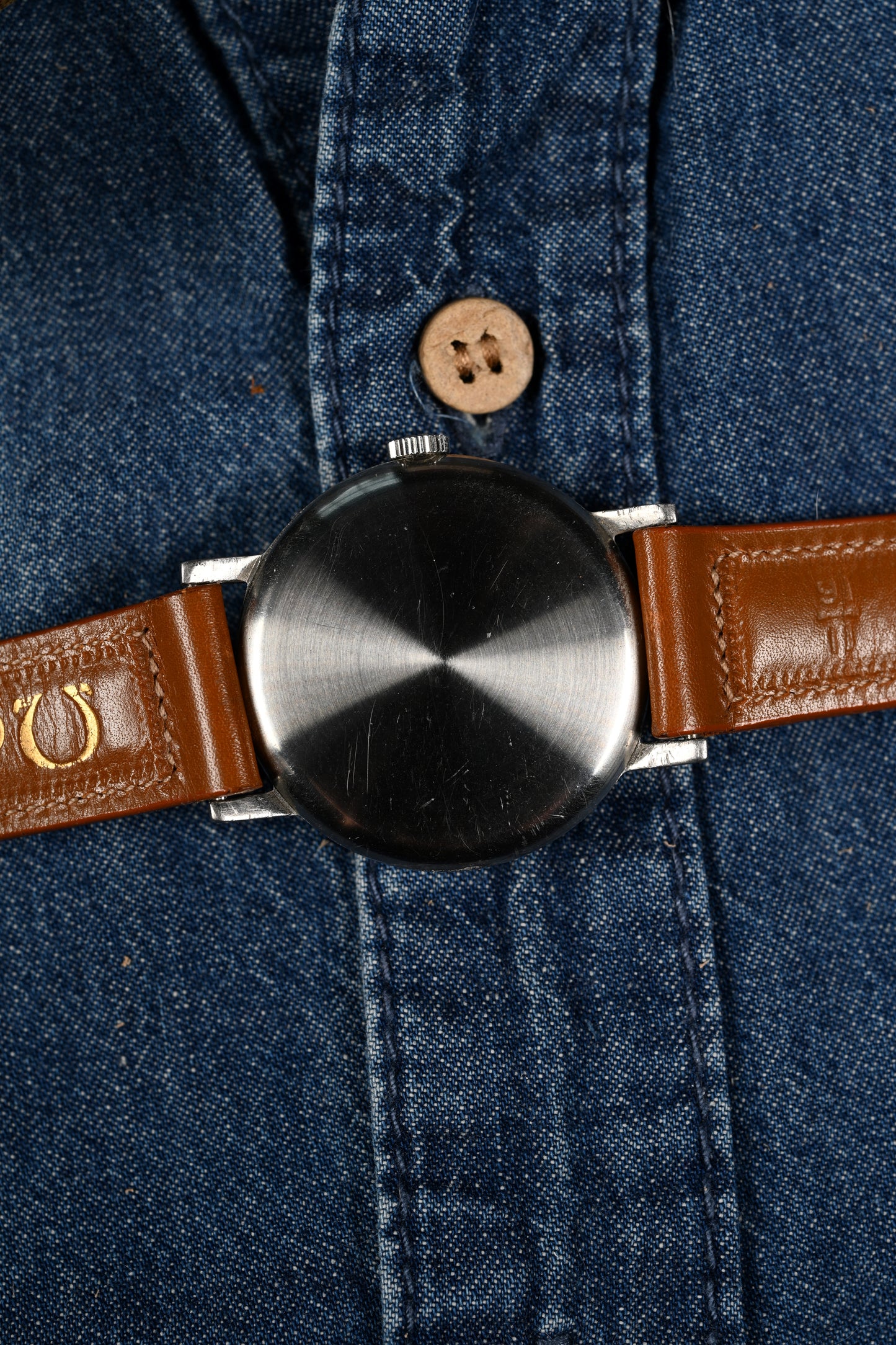Omega 2180 - Salmon "Sector" dial w/ unpolished case.