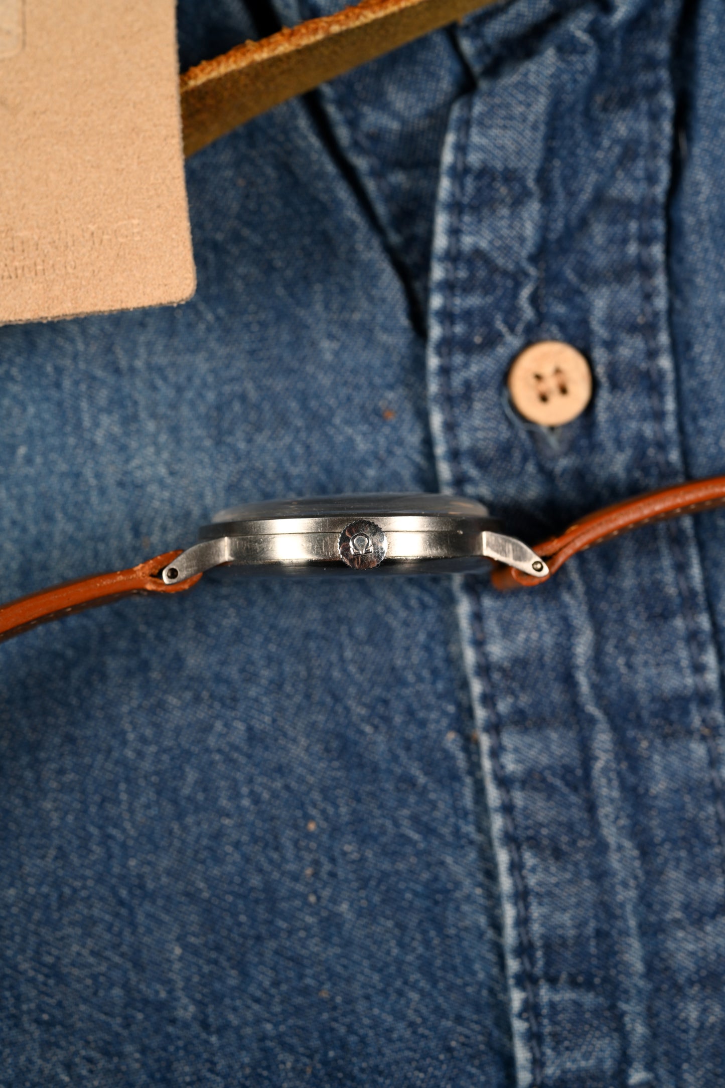 Omega 2180 - Salmon "Sector" dial w/ unpolished case.