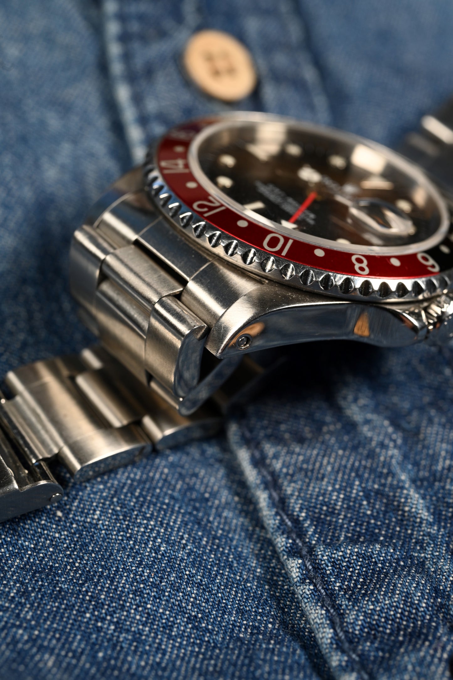 Rolex GMT 16700 "Swiss Only" Dial - Coke w/ extra bezel.