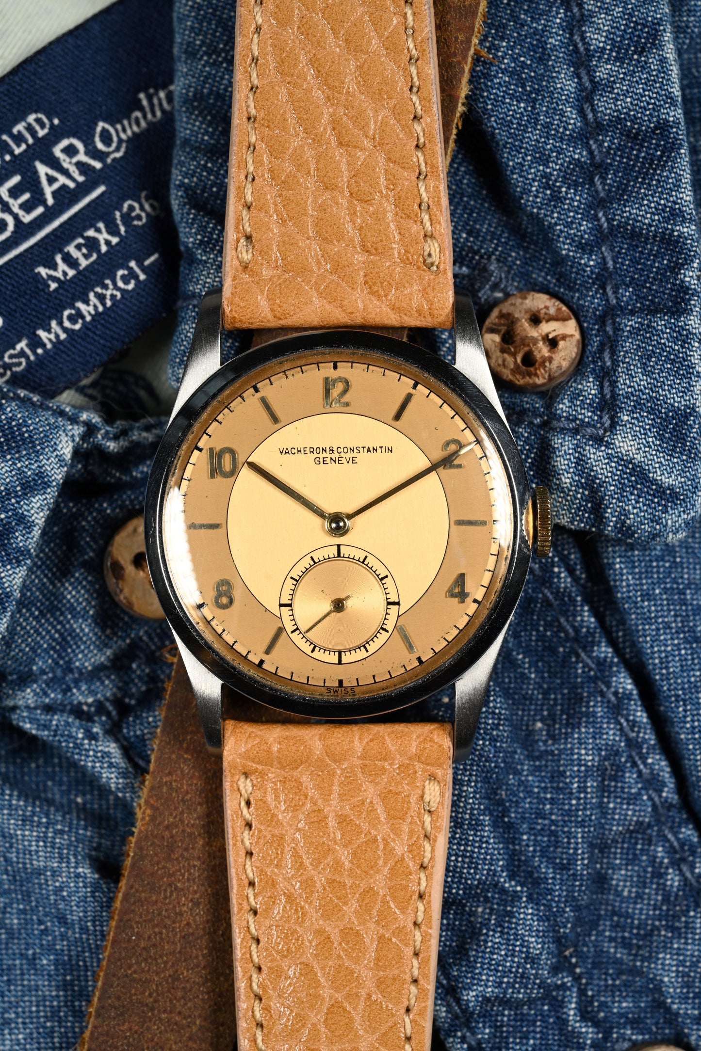 Vacheron & Constantin 4073 - Steel w/ Two Tone Gold Dial and Extract from Archives
