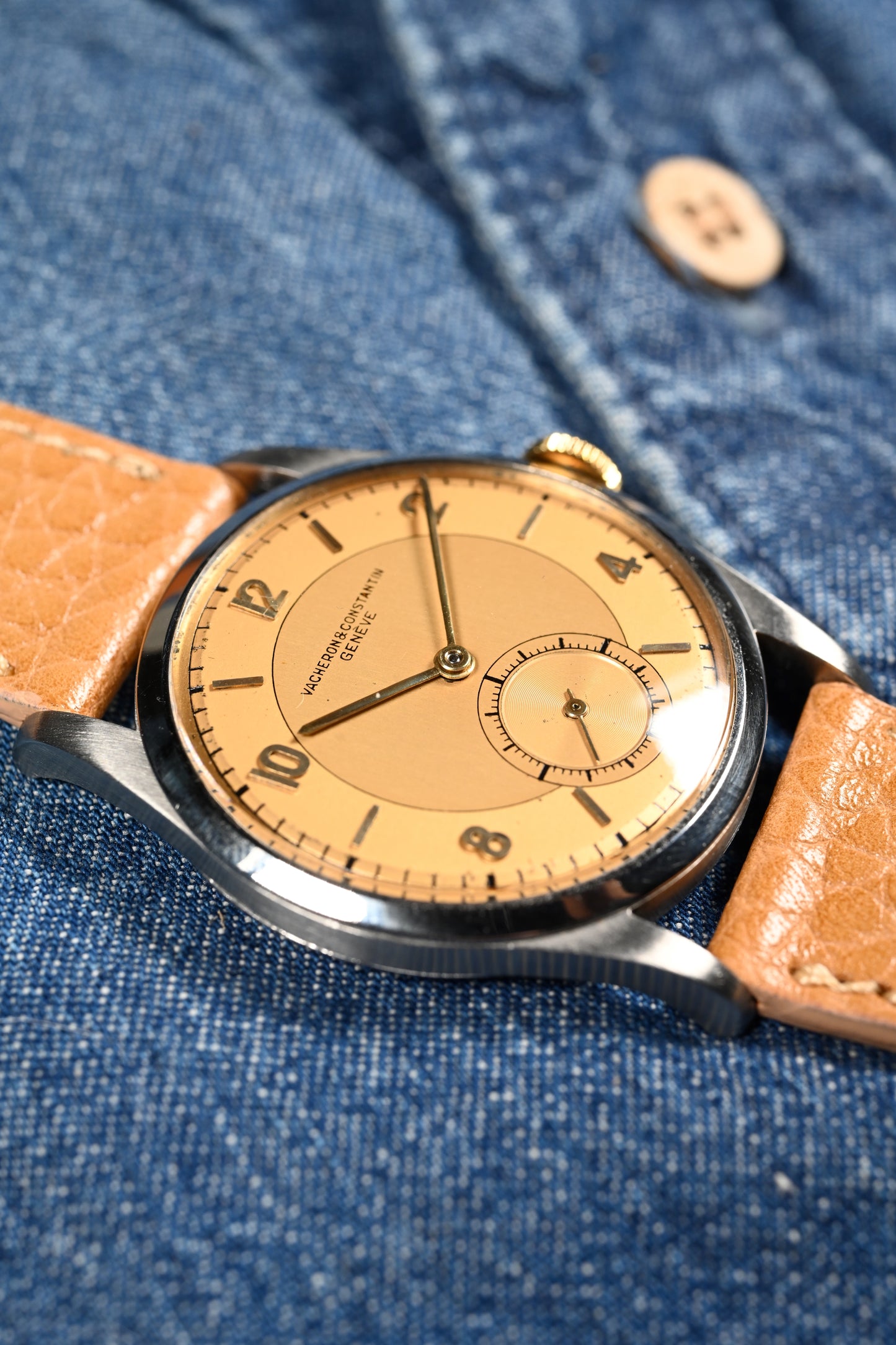 Vacheron & Constantin 4073 - Steel w/ Two Tone Gold Dial and Extract from Archives