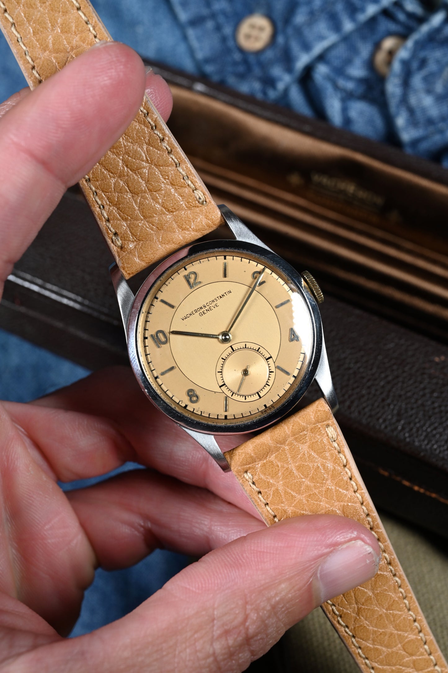 Vacheron & Constantin 4073 - Steel w/ Two Tone Gold Dial and Extract from Archives
