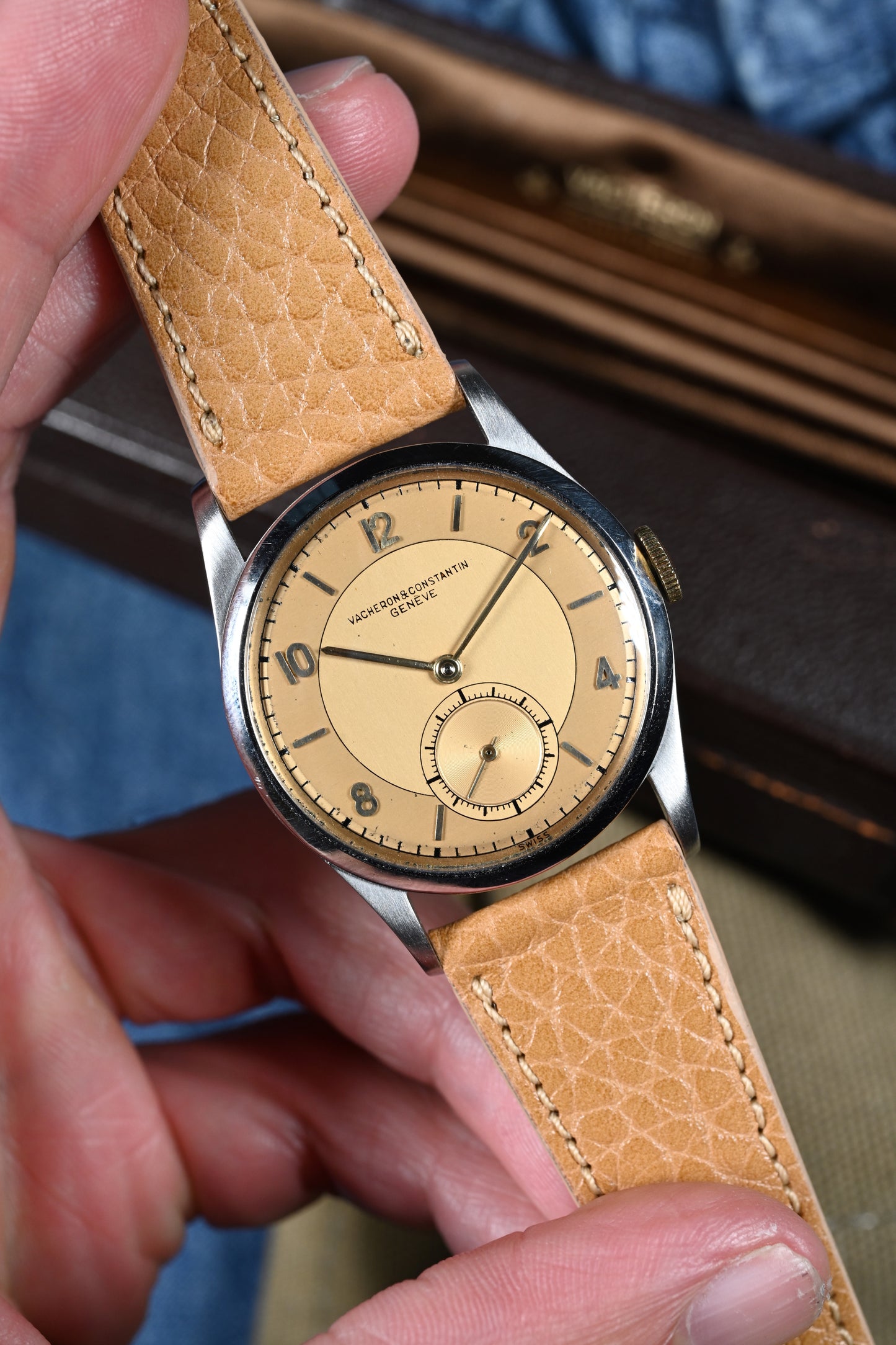 Vacheron & Constantin 4073 - Steel w/ Two Tone Gold Dial and Extract from Archives