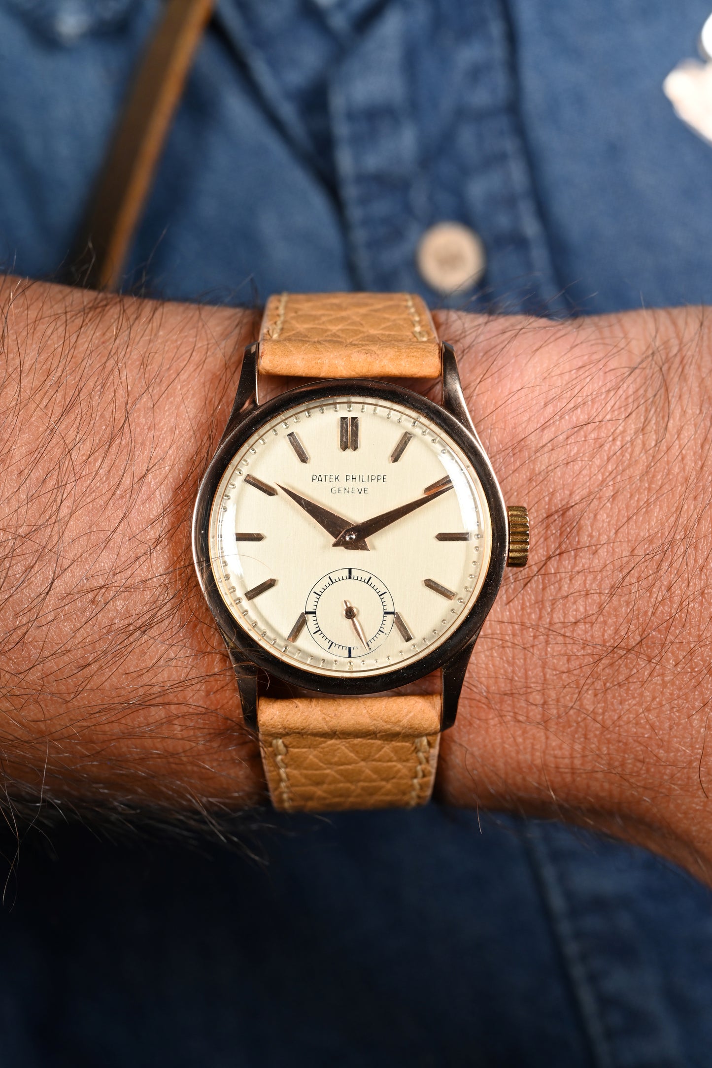Patek Philippe 96 in Pink Gold w/ buckle