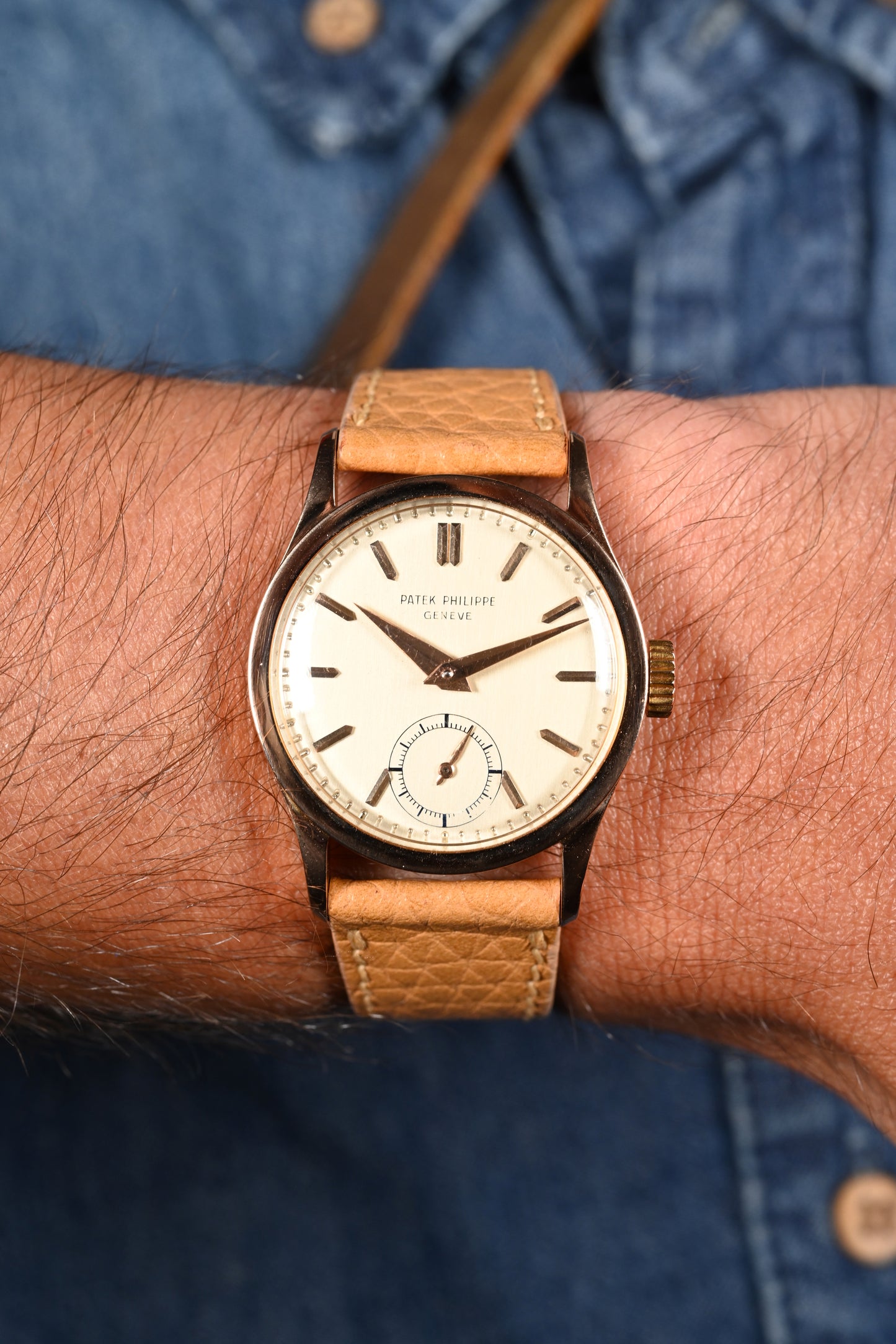 Patek Philippe 96 in Pink Gold w/ buckle