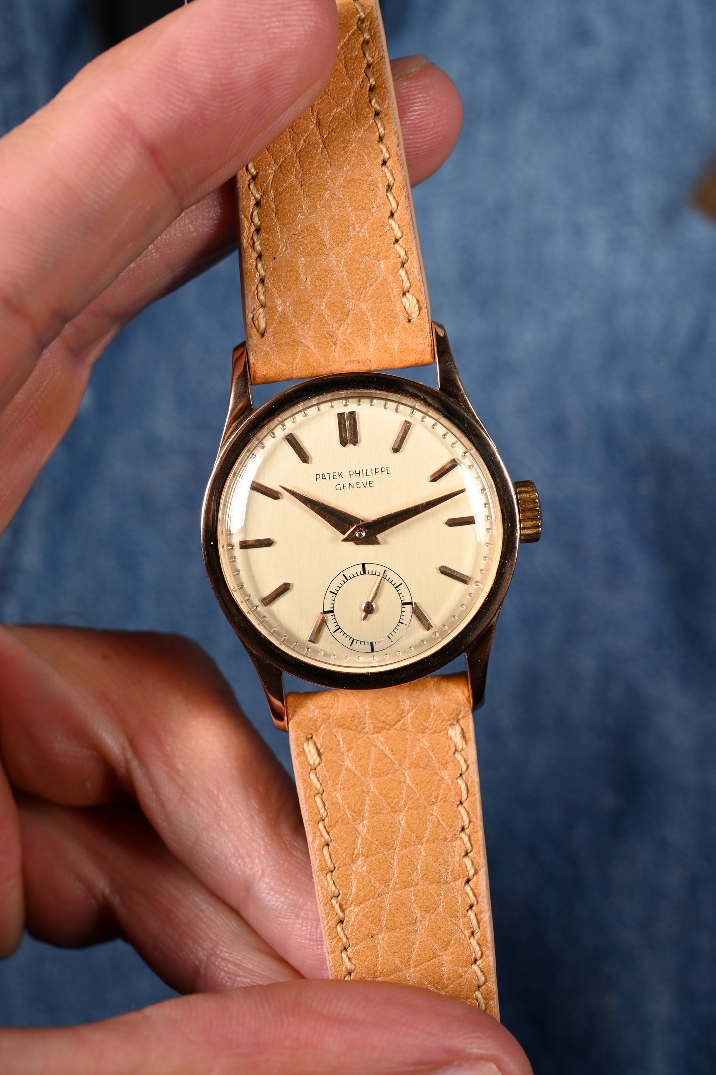 Patek Philippe 96 in Pink Gold w/ buckle