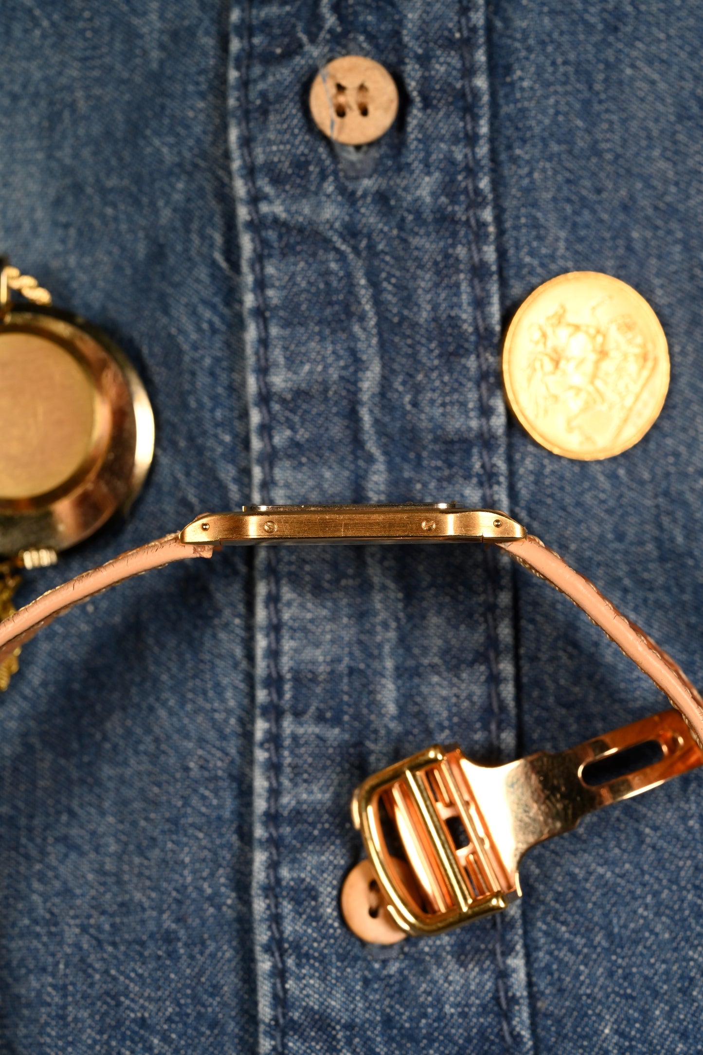 Cartier Santos Dumont "Deux Ors" - Extra Plate (Ultra Thin) w/ Deployment Buckle