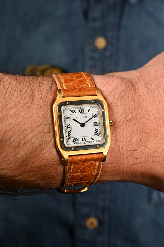 Cartier Santos Dumont "Deux Ors" - Extra Plate (Ultra Thin) w/ Deployment Buckle