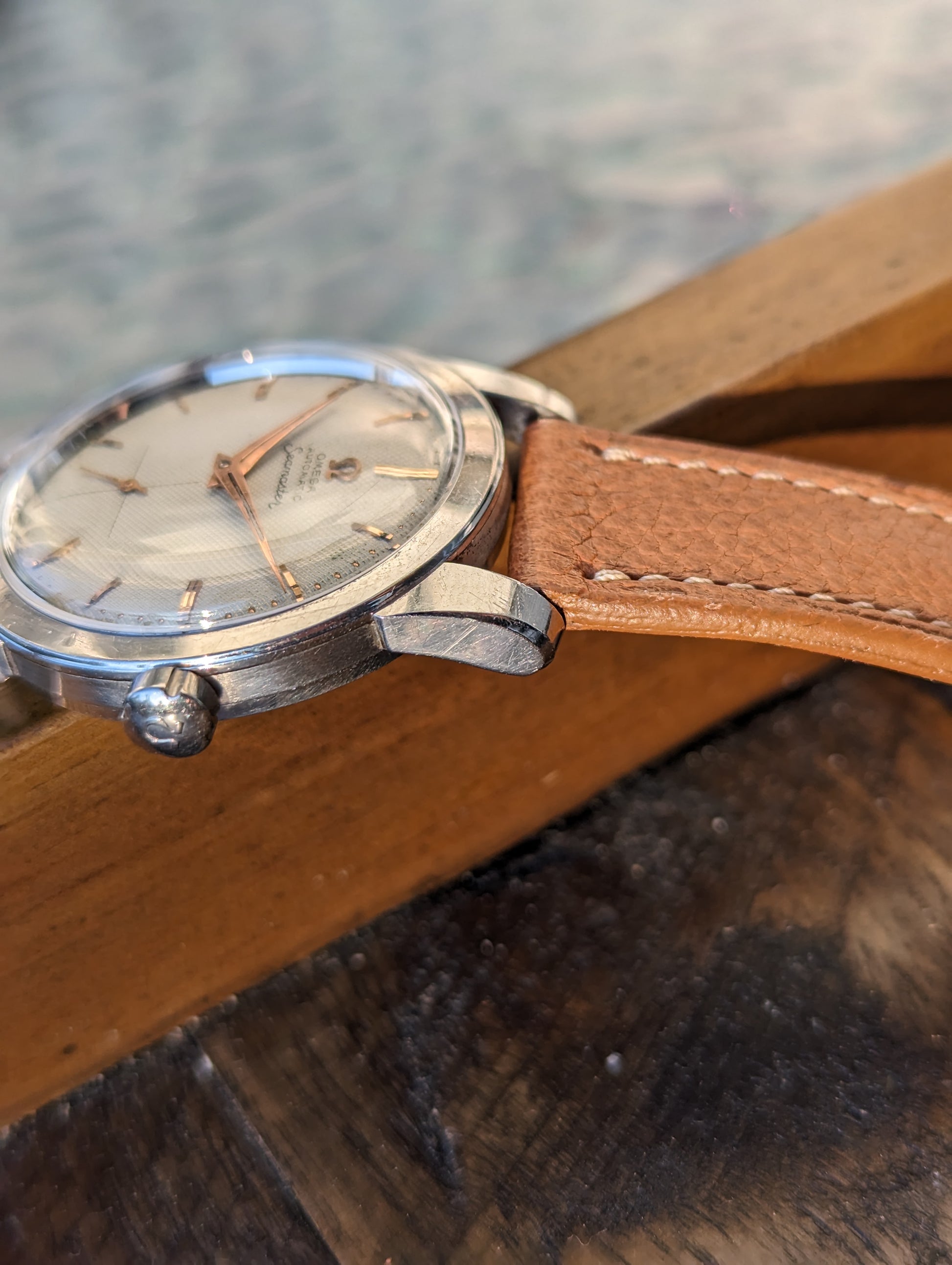 Vintage Omega Seamaster 2766 - Waffle/Honeycomb Dial unpolished case