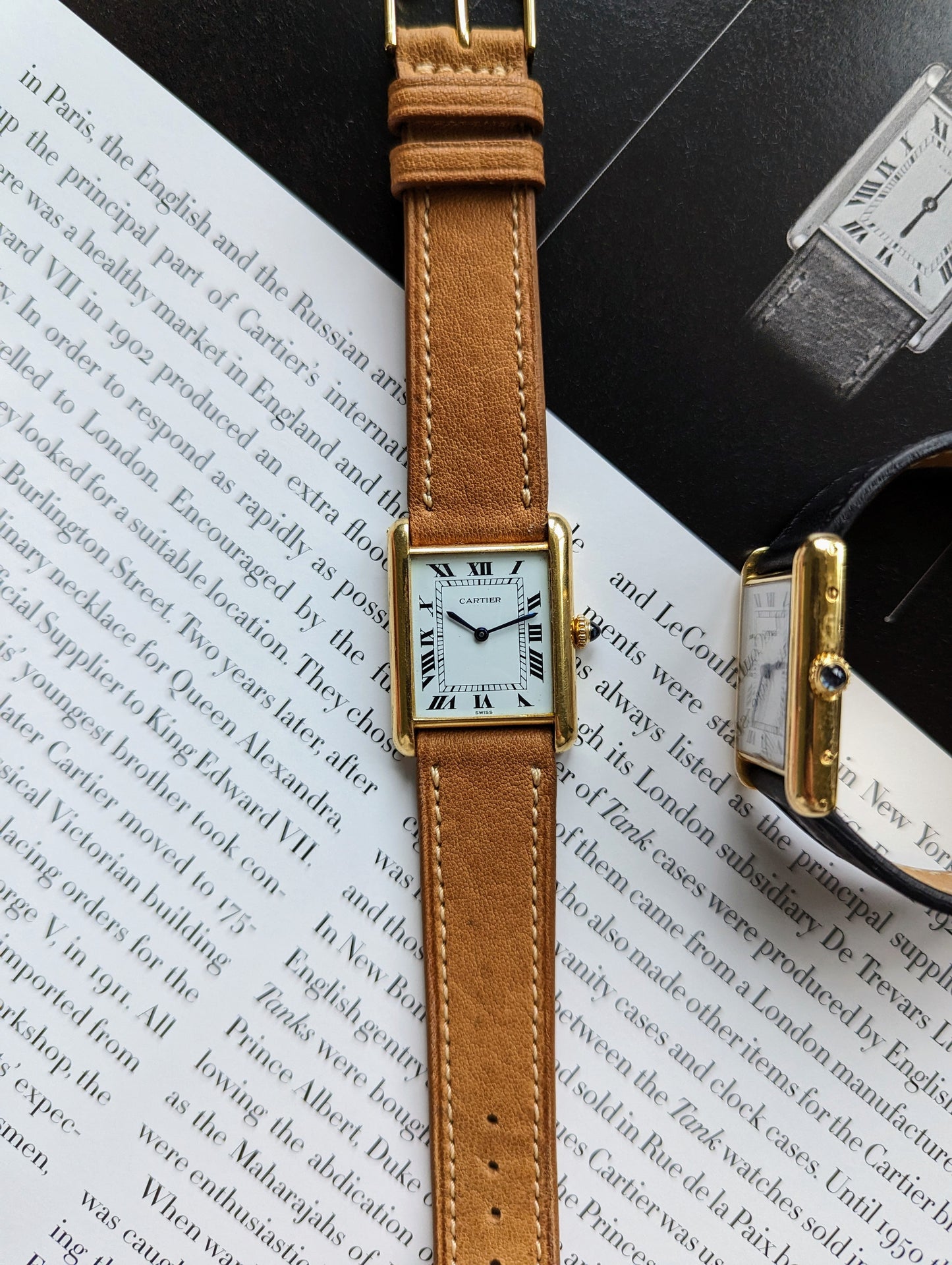 Vintage Cartier Tank Louis 78086 swiss dial front