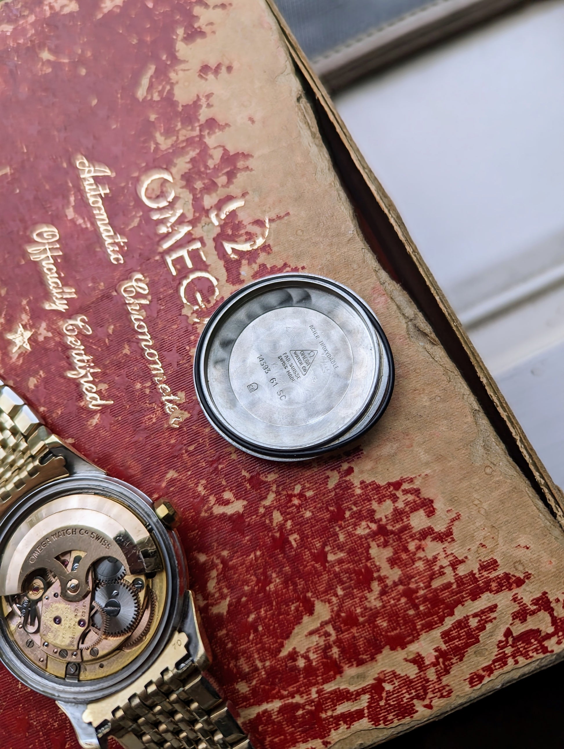 Vintage Omega Constellation 14393 - Rail Track Dial inside caseback