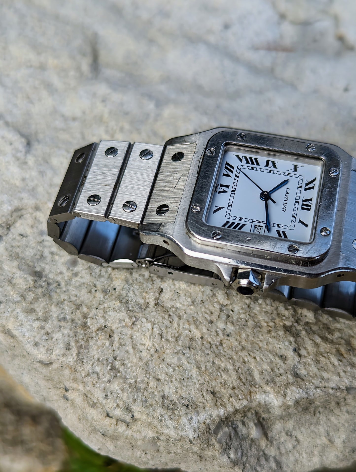 My Personal Collection: Vintage Cartier Santos Carree 2960 - Unpolished