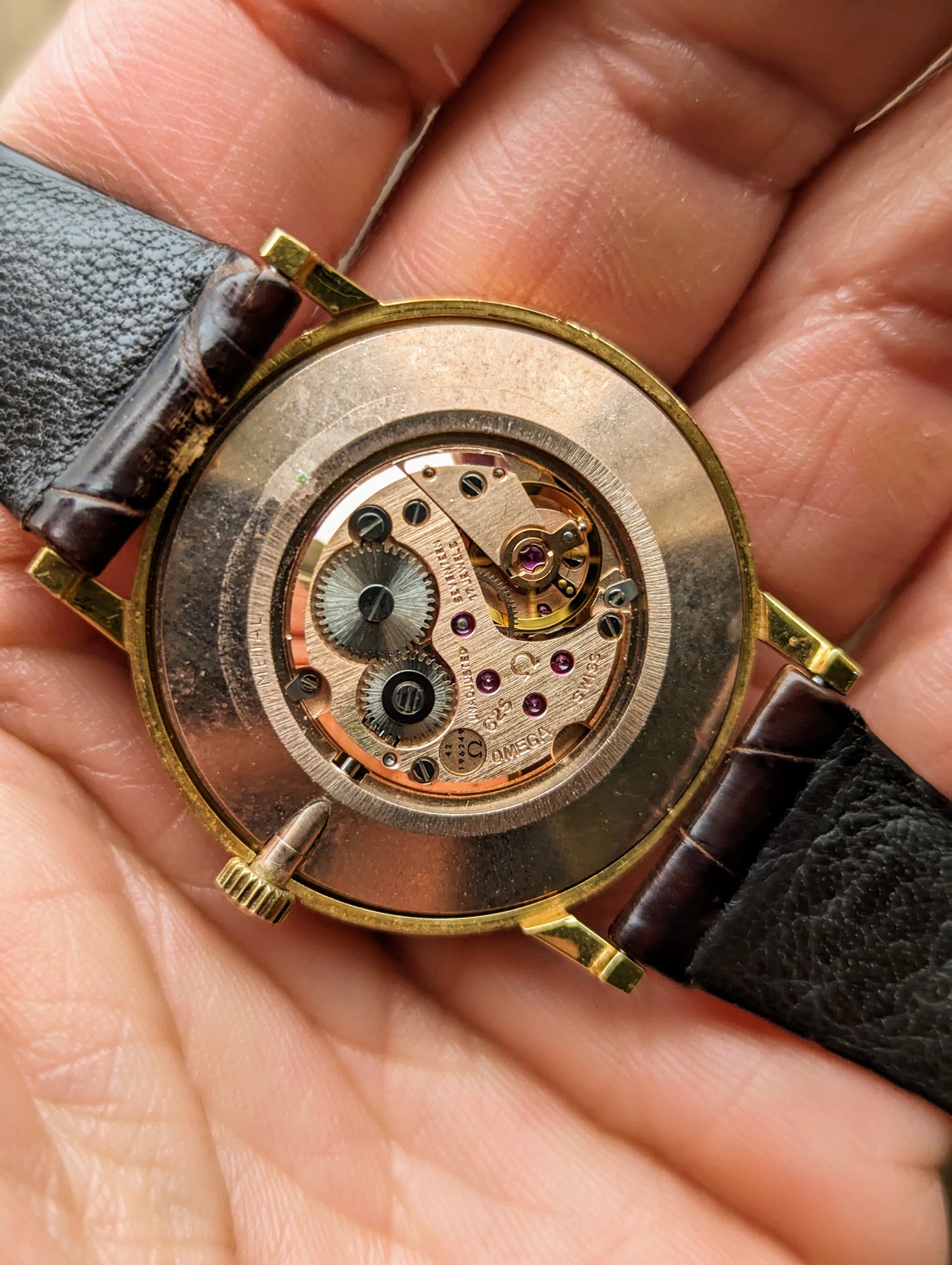 Omega Deville w/ original strap and buckle.