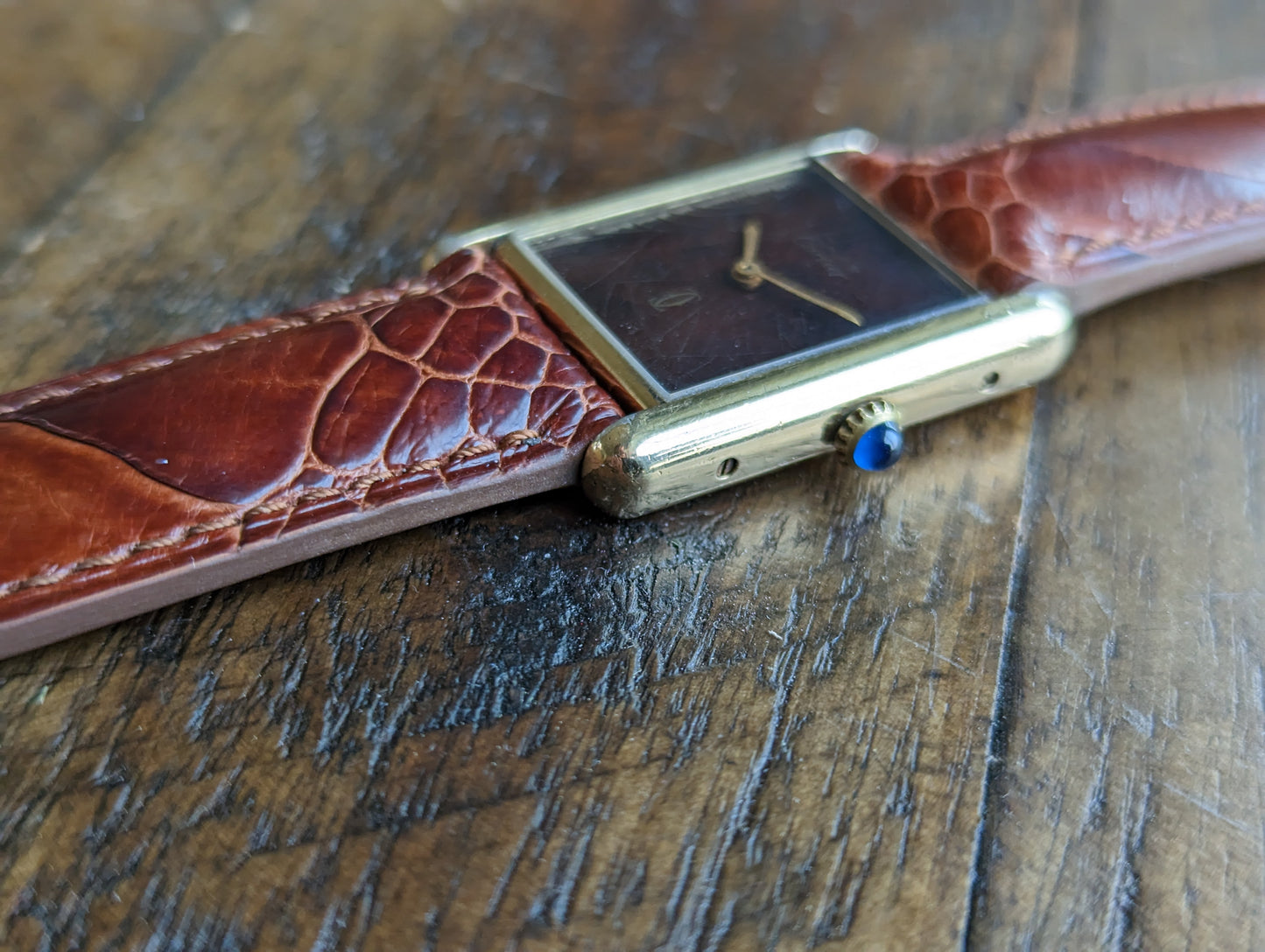 Vintage Cartier Must spider dial right side 2