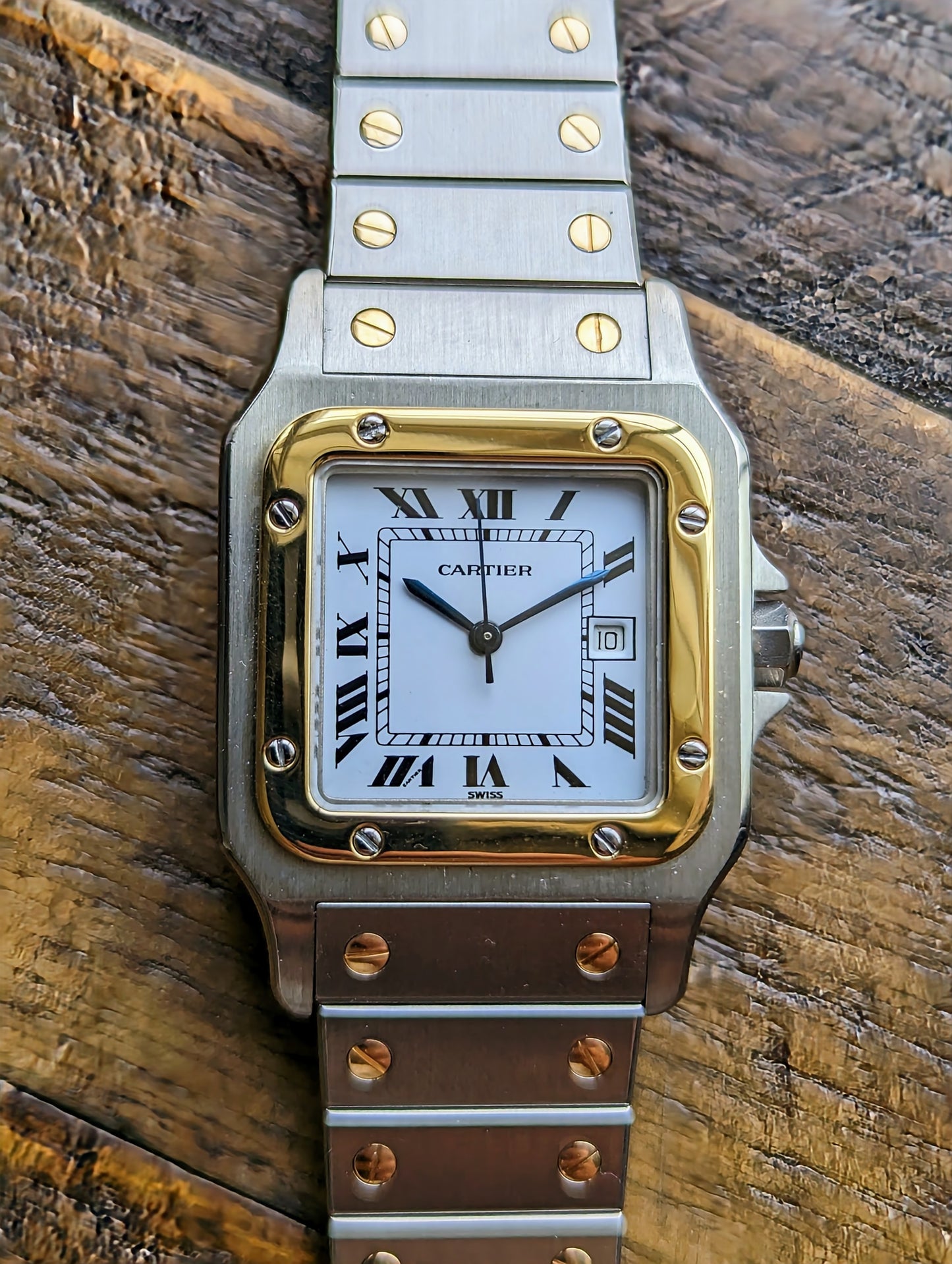 Vintage Cartier Santos Carree 2961 front