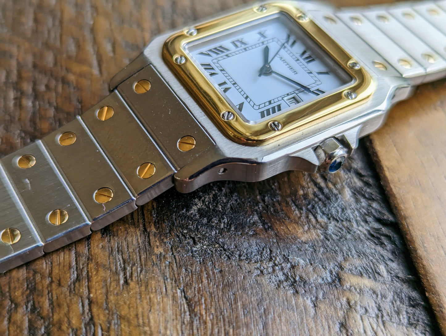 Vintage Cartier Santos Carree 2961 right side 2