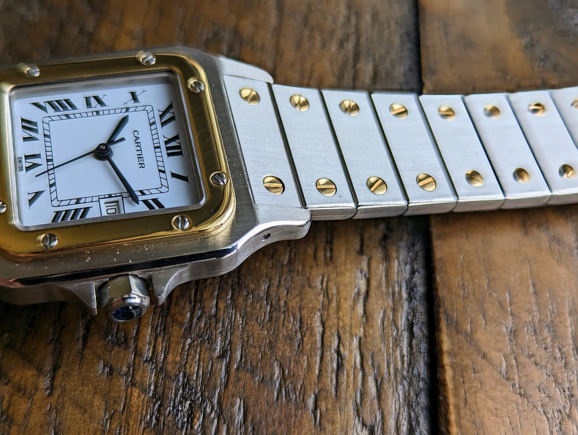 Vintage Cartier Santos Carree 2961 right side