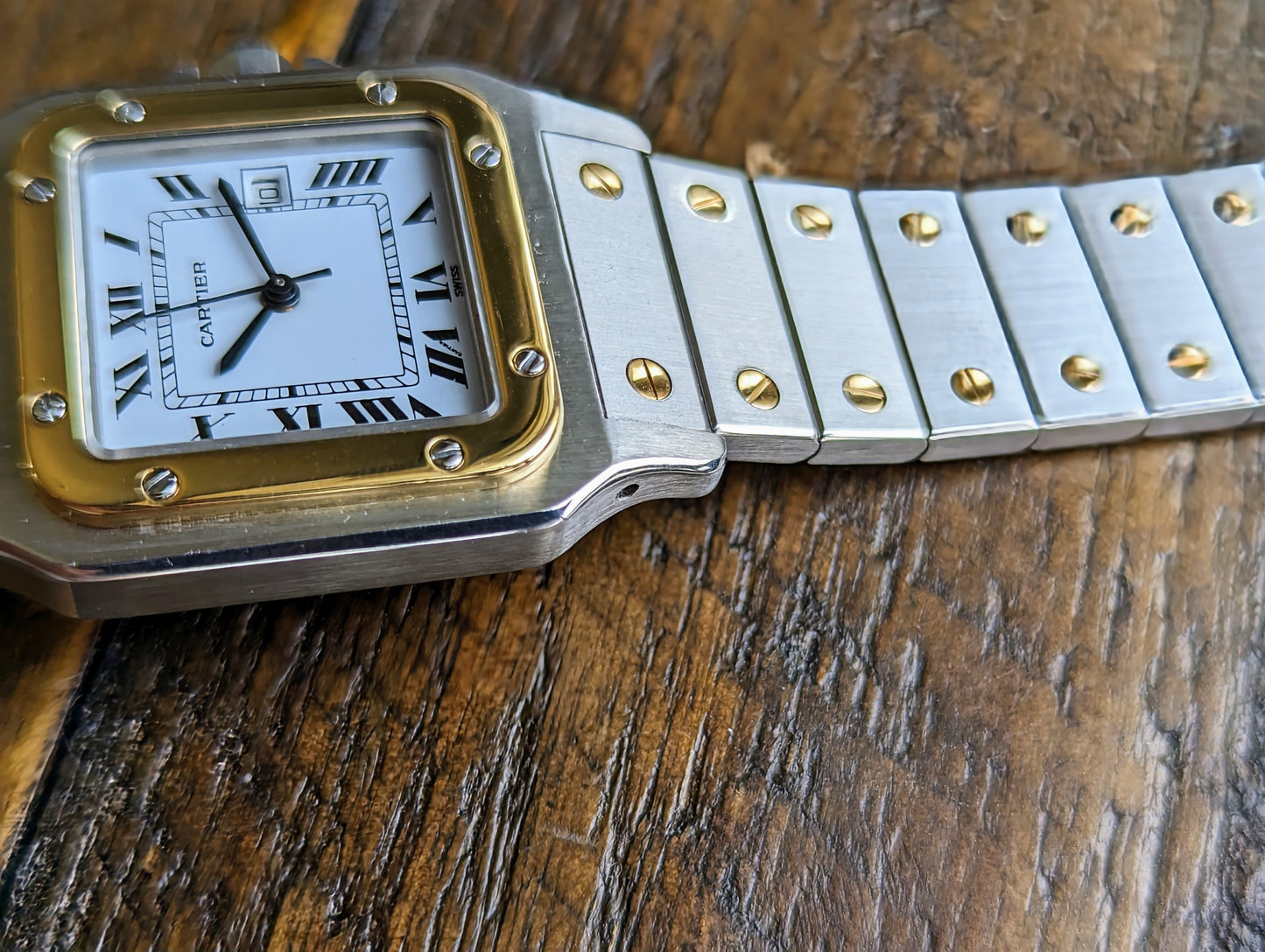 Vintage Cartier Santos Carree 2961 Left side