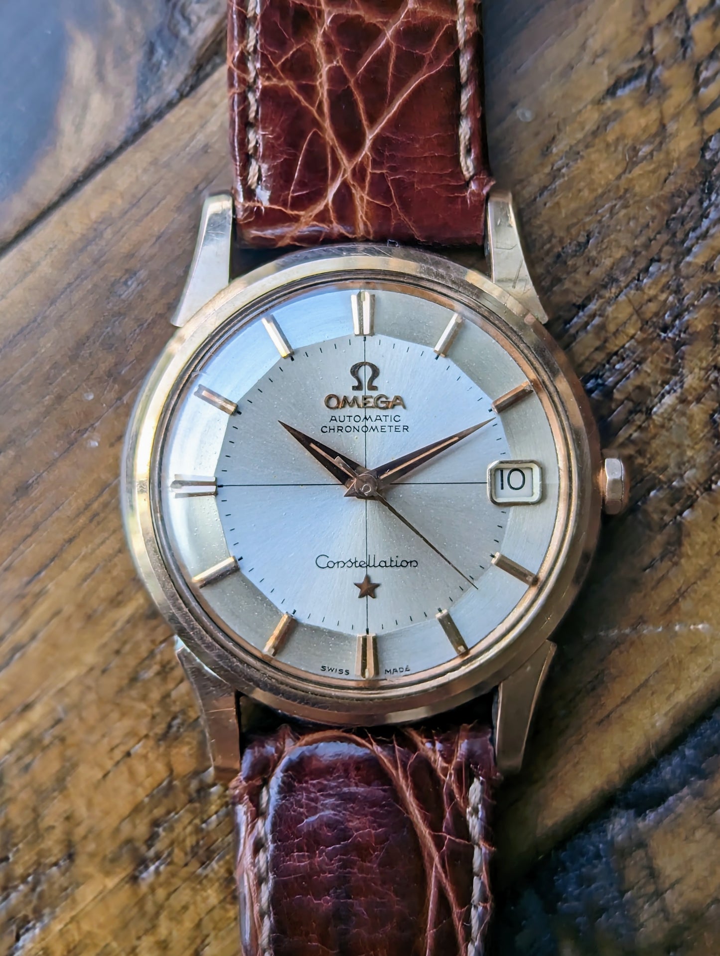 Omega Constellation 14393 - Pink Gold: Unpolished.