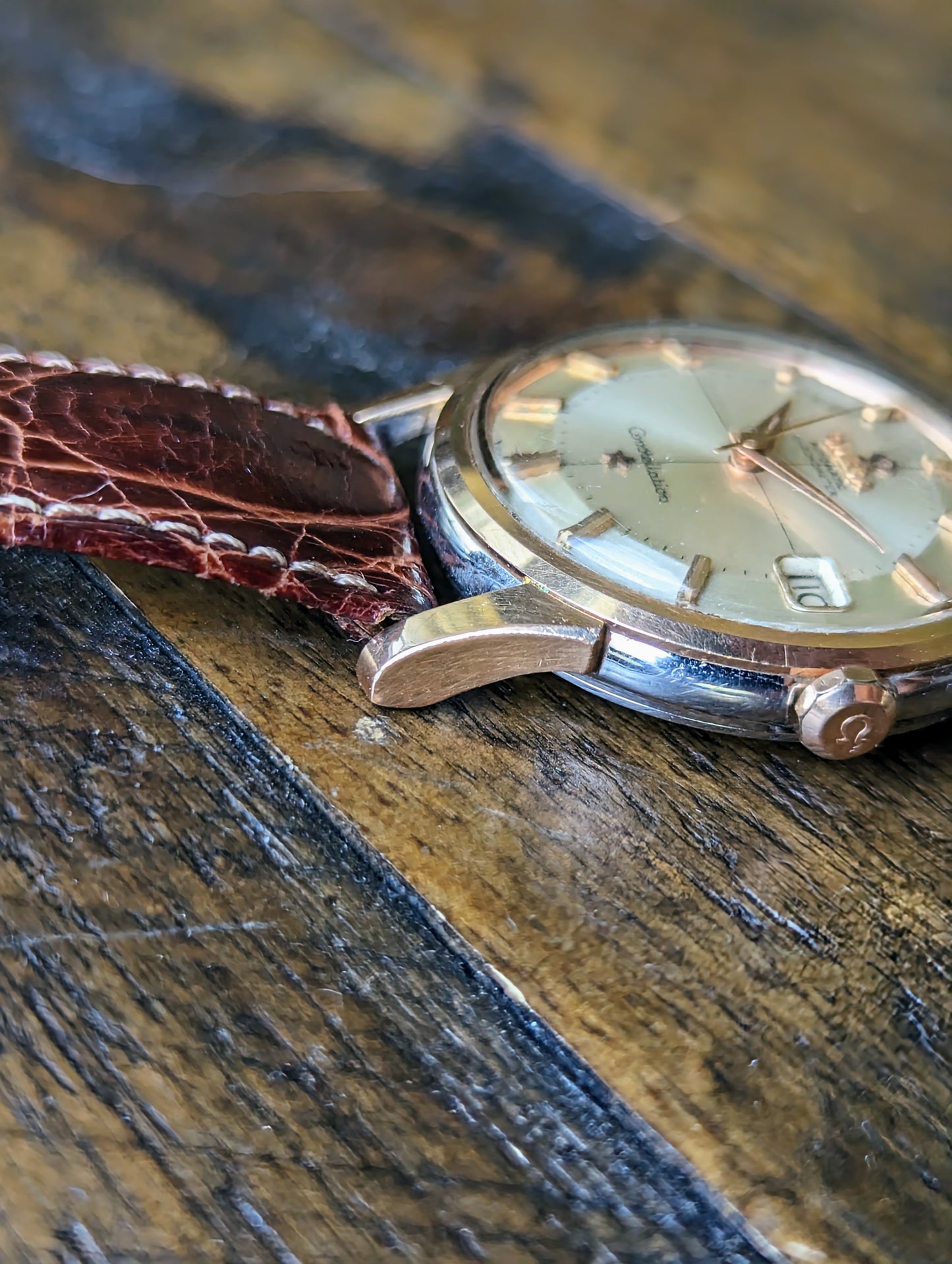 Omega Constellation 14393 - Pink Gold: Unpolished.