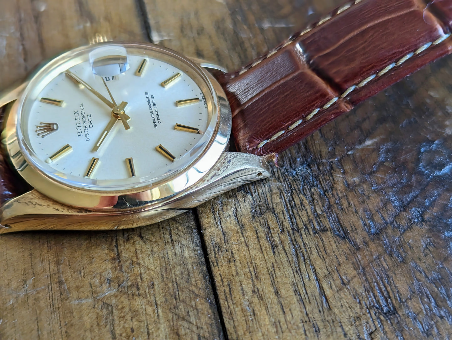 Rolex Date 1500 - 14k