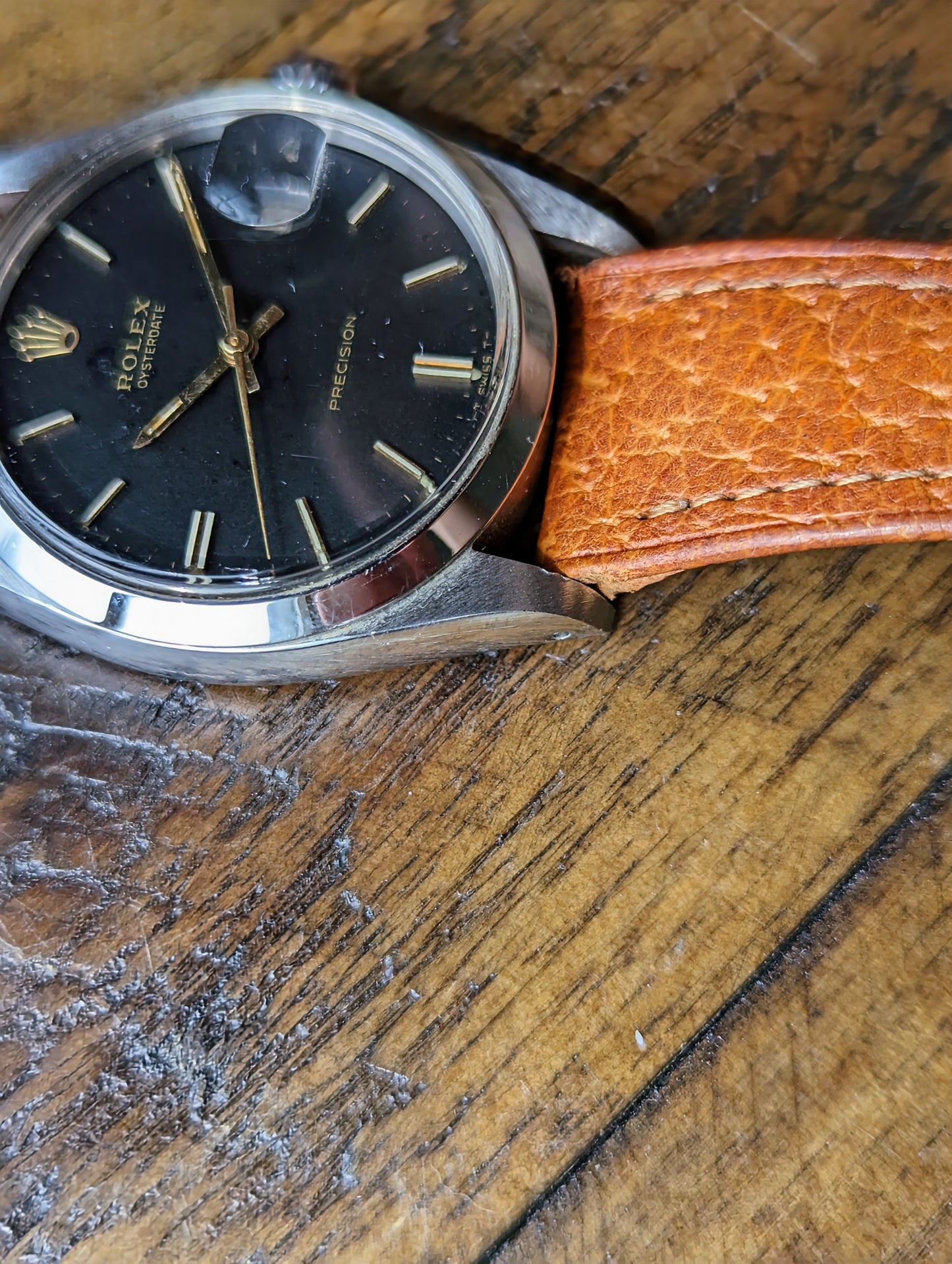 Rolex Oysterdate 6694  - Matte Black Dial