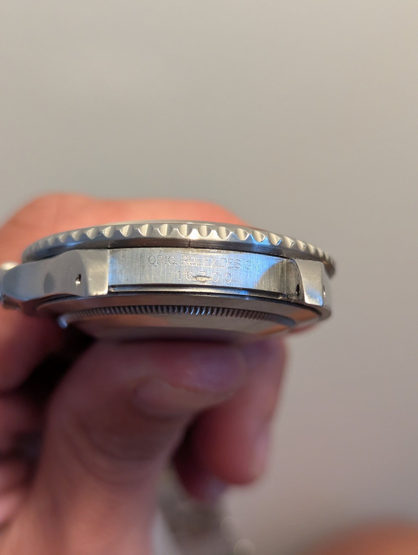 Rolex GMT 16700 "Swiss Only" Dial - Coke w/ extra bezel.