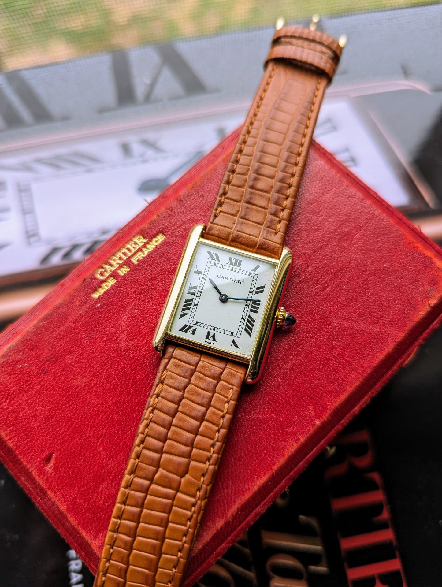Vintage Cartier Tank Louis 78086 Paris Dial book