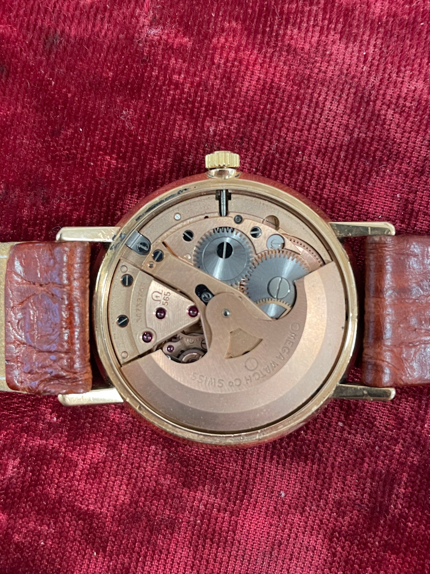 Vintage Omega Seamaster 14kt rose gold movement