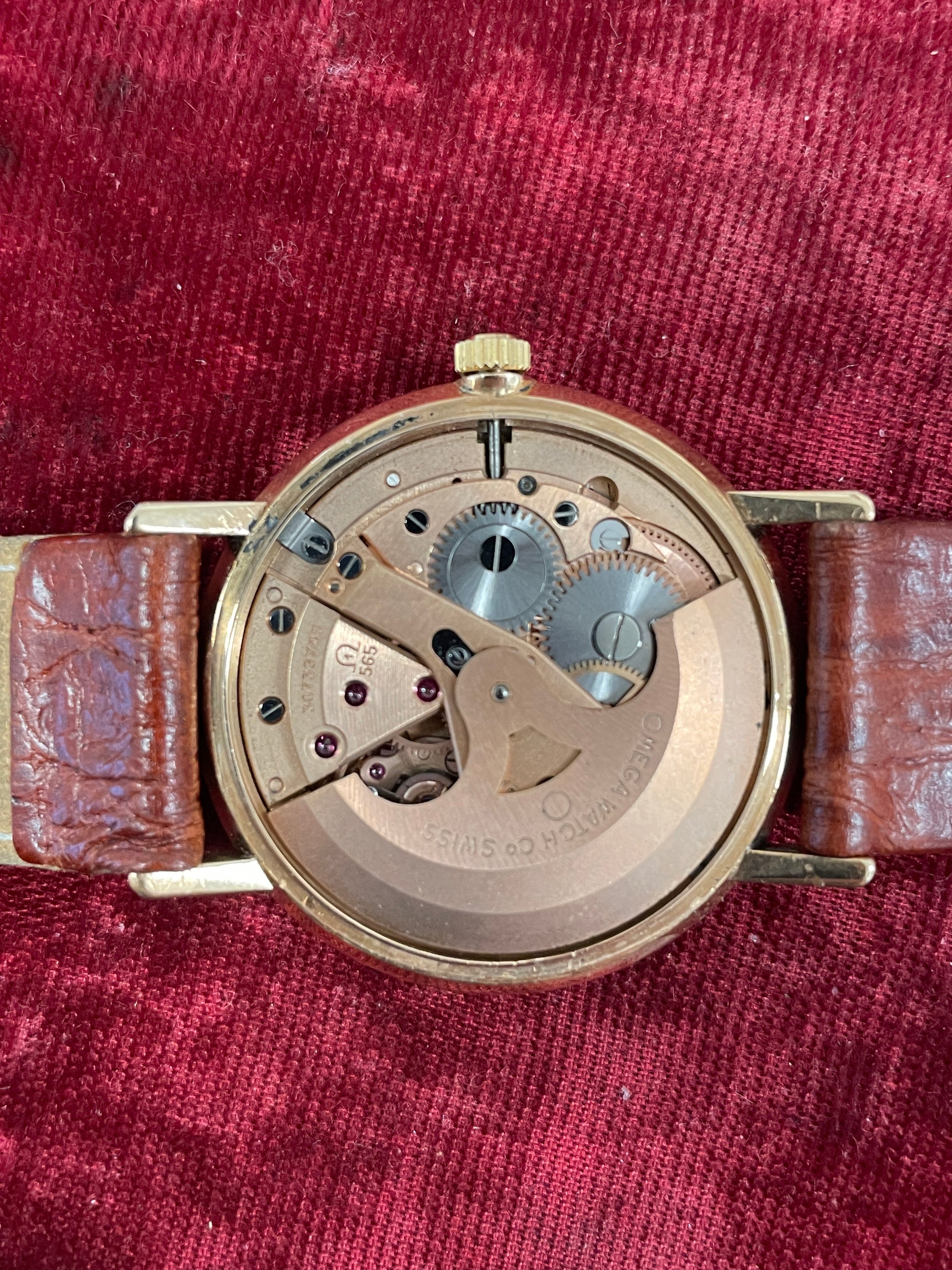 Vintage Omega Seamaster 14kt rose gold movement