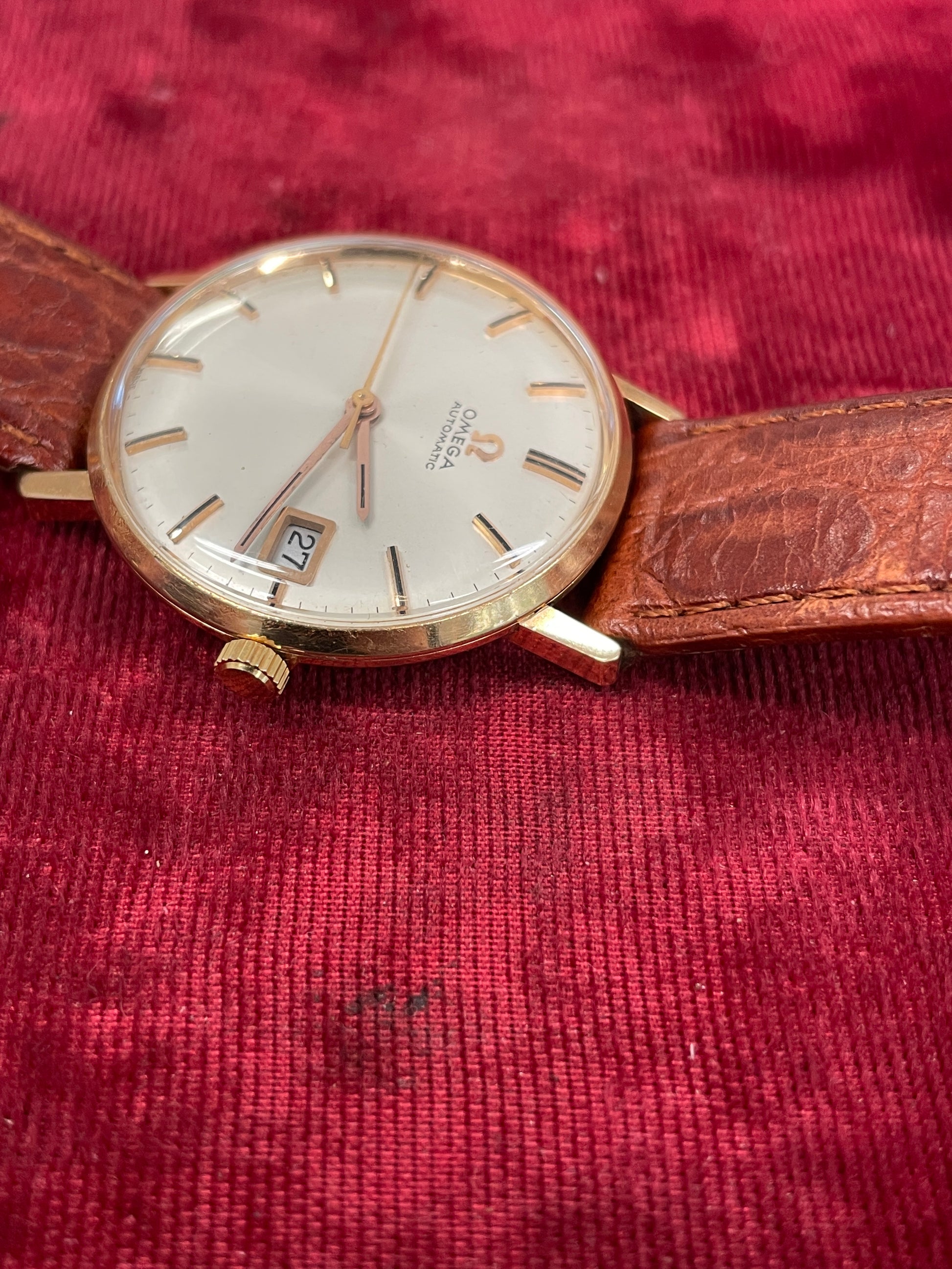 Vintage Omega Seamaster 14kt rose gold