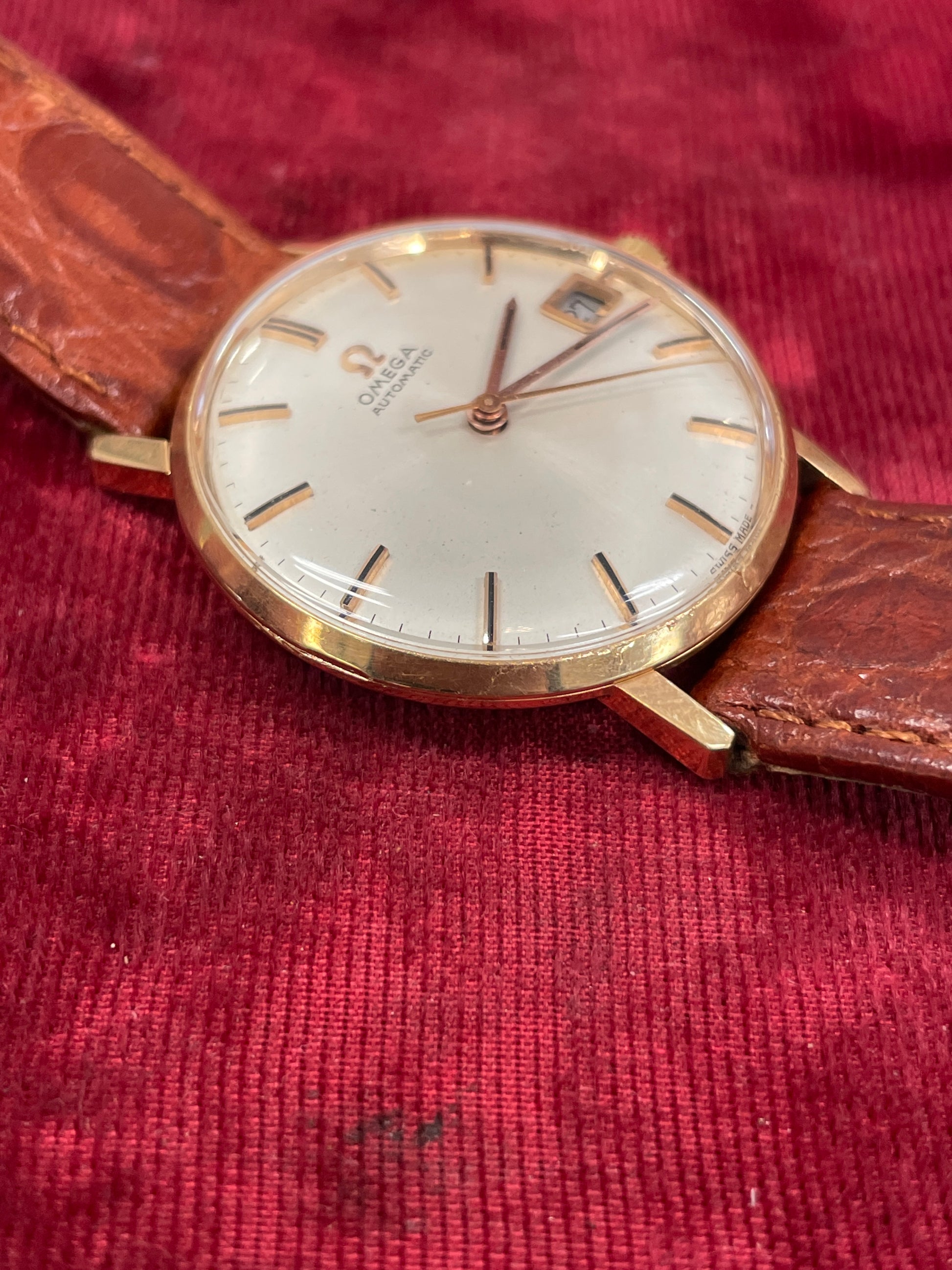 Vintage Omega Seamaster 14kt 7 o'clock lug