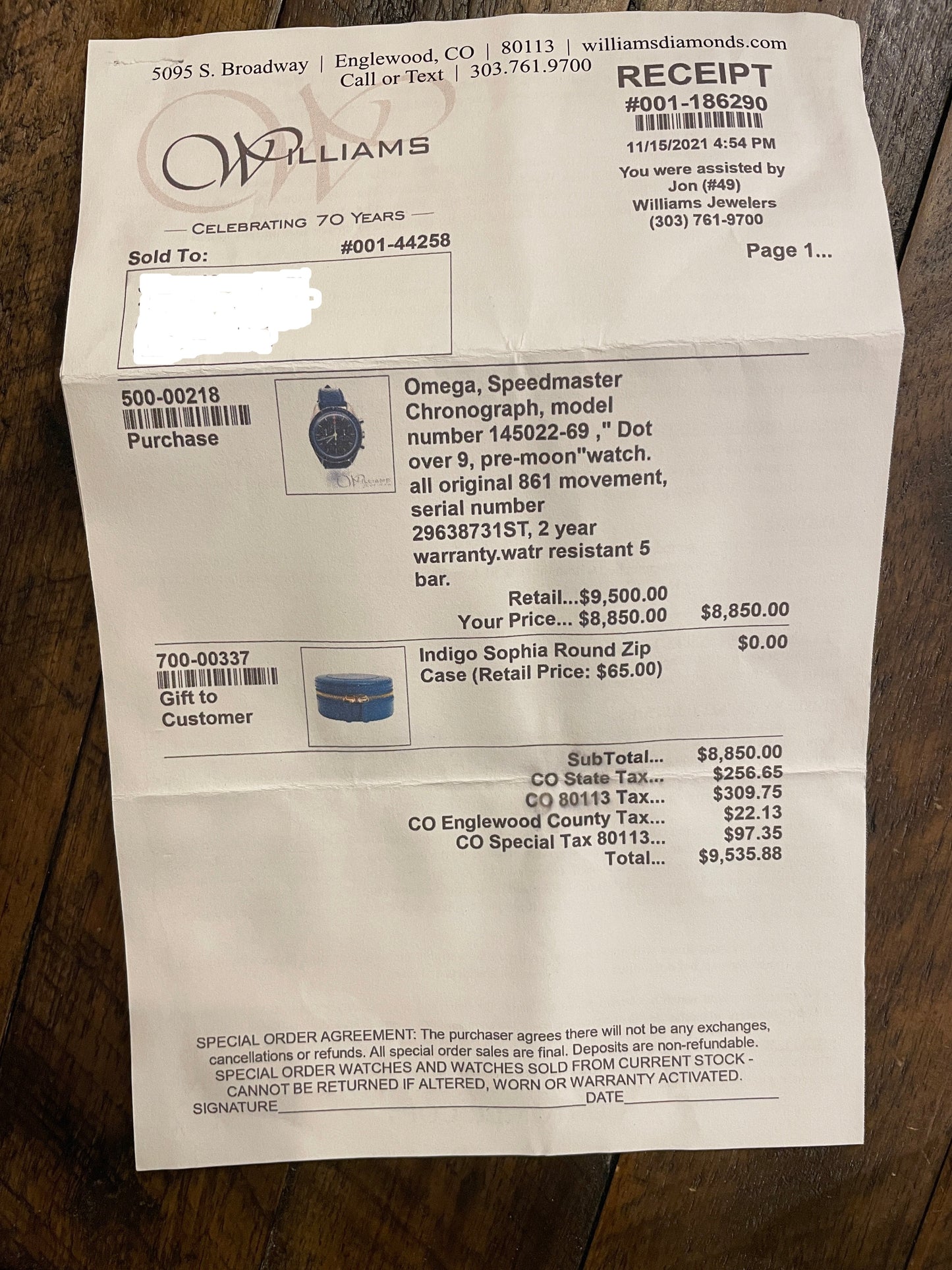 Omega Speedmaster 145.022-69