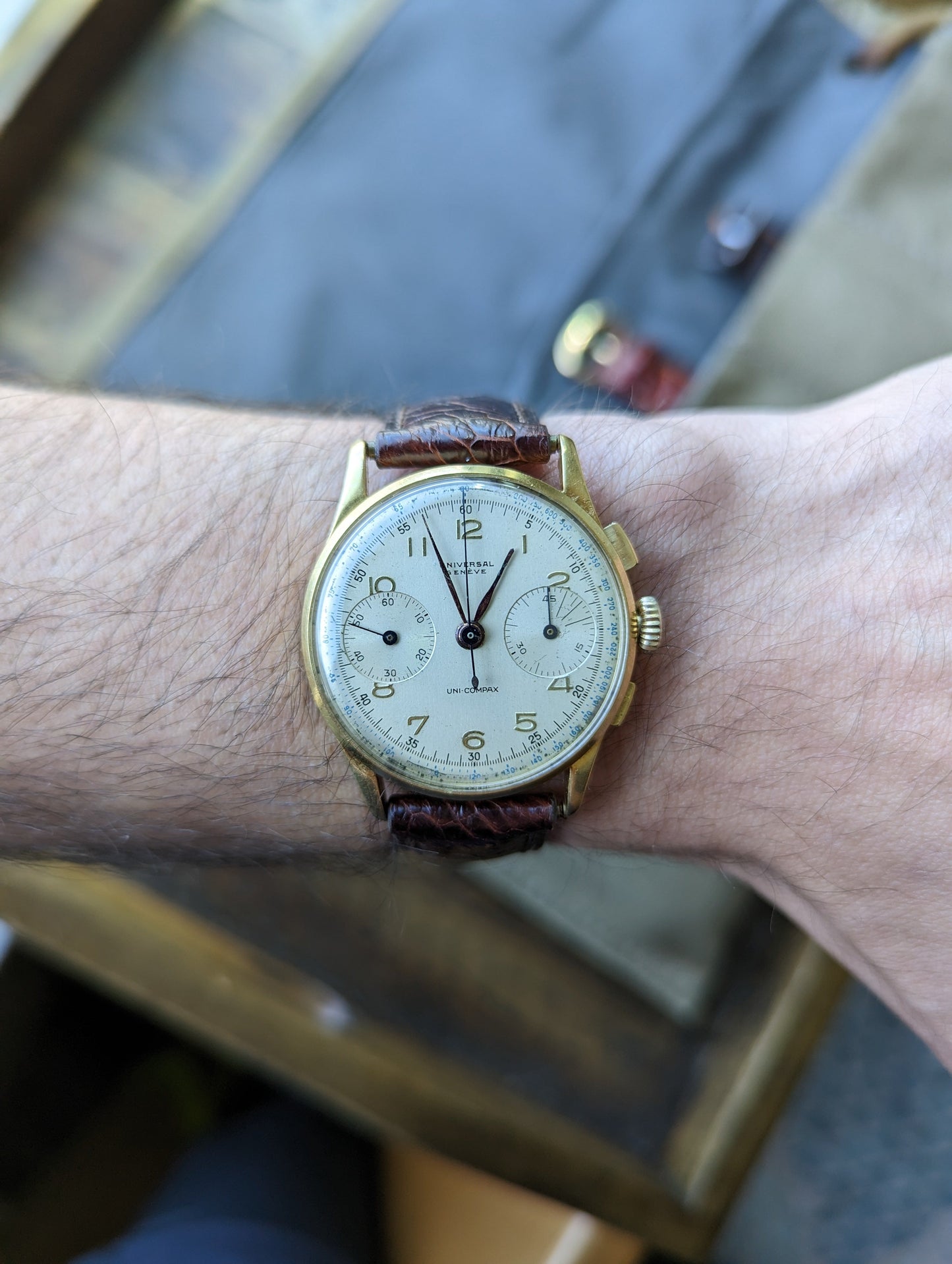 Universal Geneve Uni-Compax 12445 - Serviced w/ 6mo warranty.