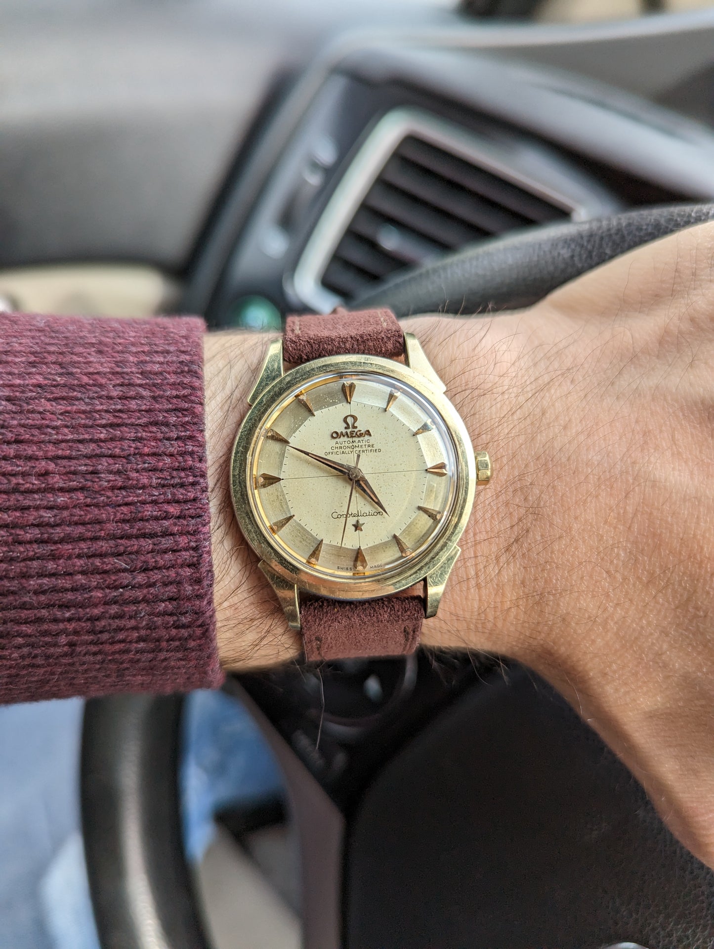 Omega Constellation Piepan 2852 serviced w/ 1yr warranty.