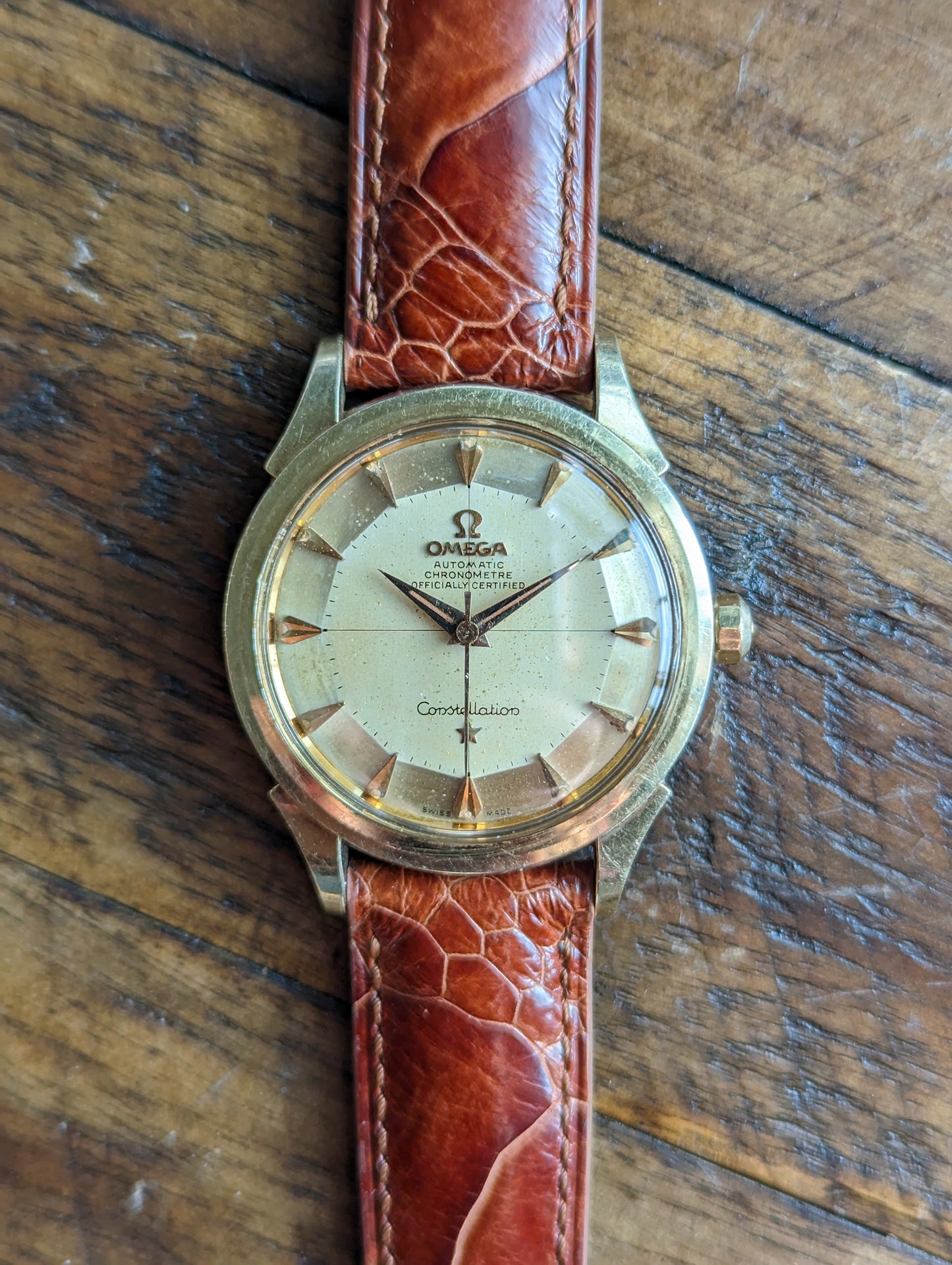 Omega Constellation Piepan 2852 serviced w/ 1yr warranty.