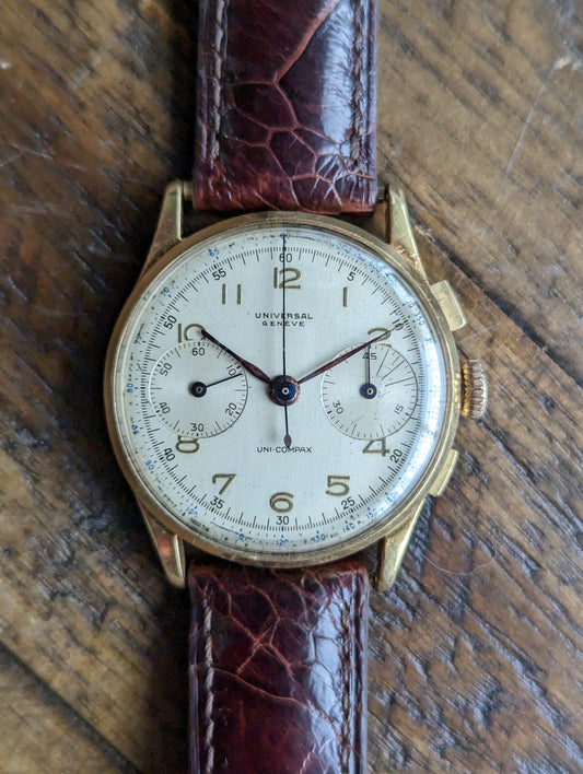Universal Geneve Uni-Compax 12445 - Serviced w/ 6mo warranty.