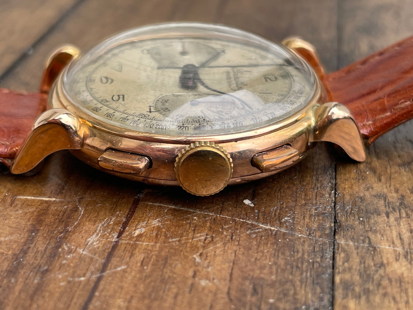 Breitling Premier 797 18k Rose Gold Chronograph
