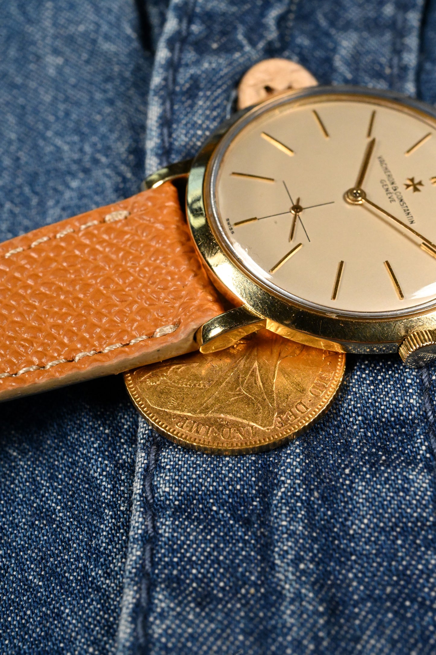 Vacheron & Constantin 6043 w/ original buckle - Serviced w/ 1 year warranty.