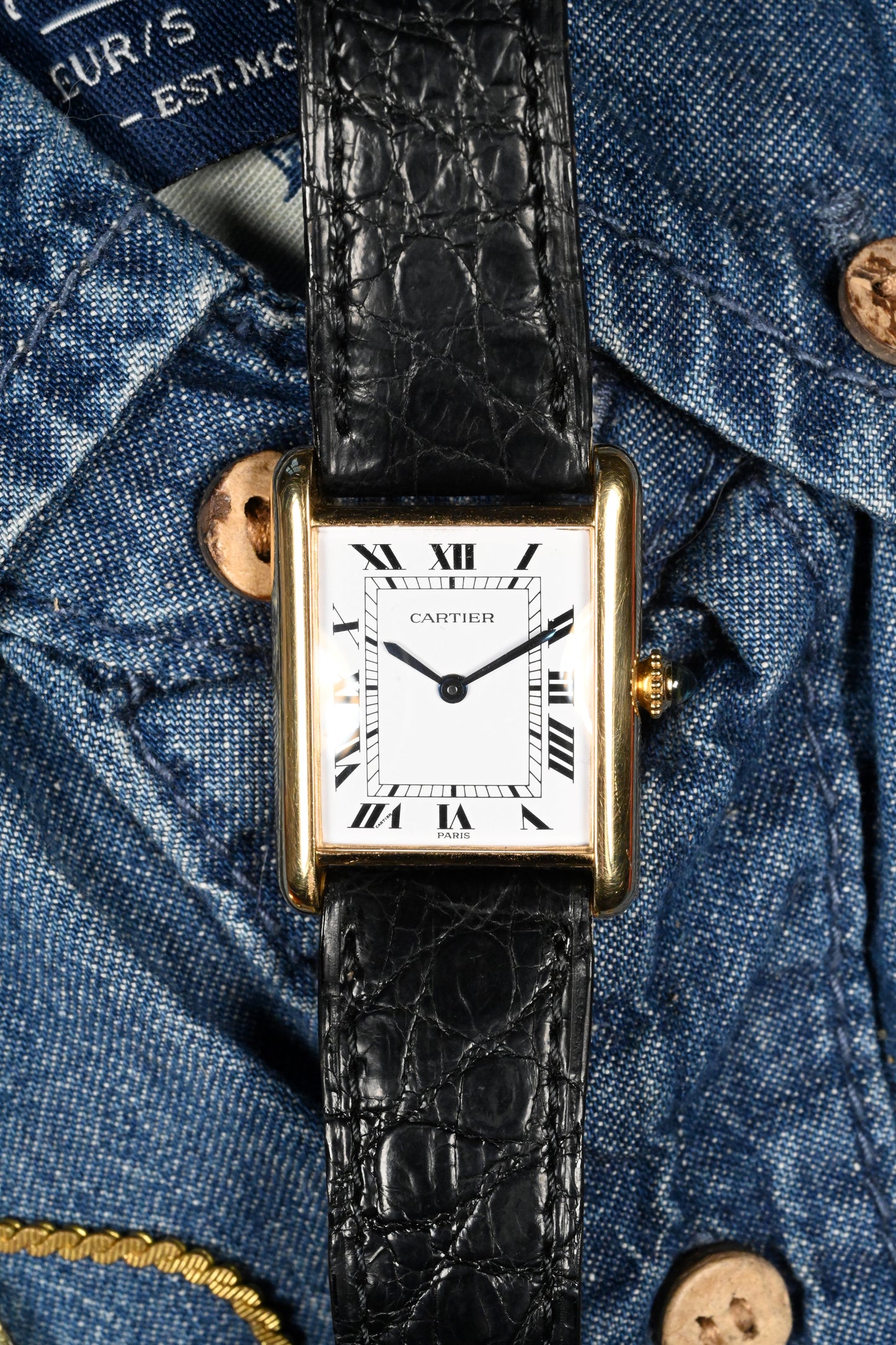 Cartier Tank Louis - 78086 Paris Dial w/ Box & Papers