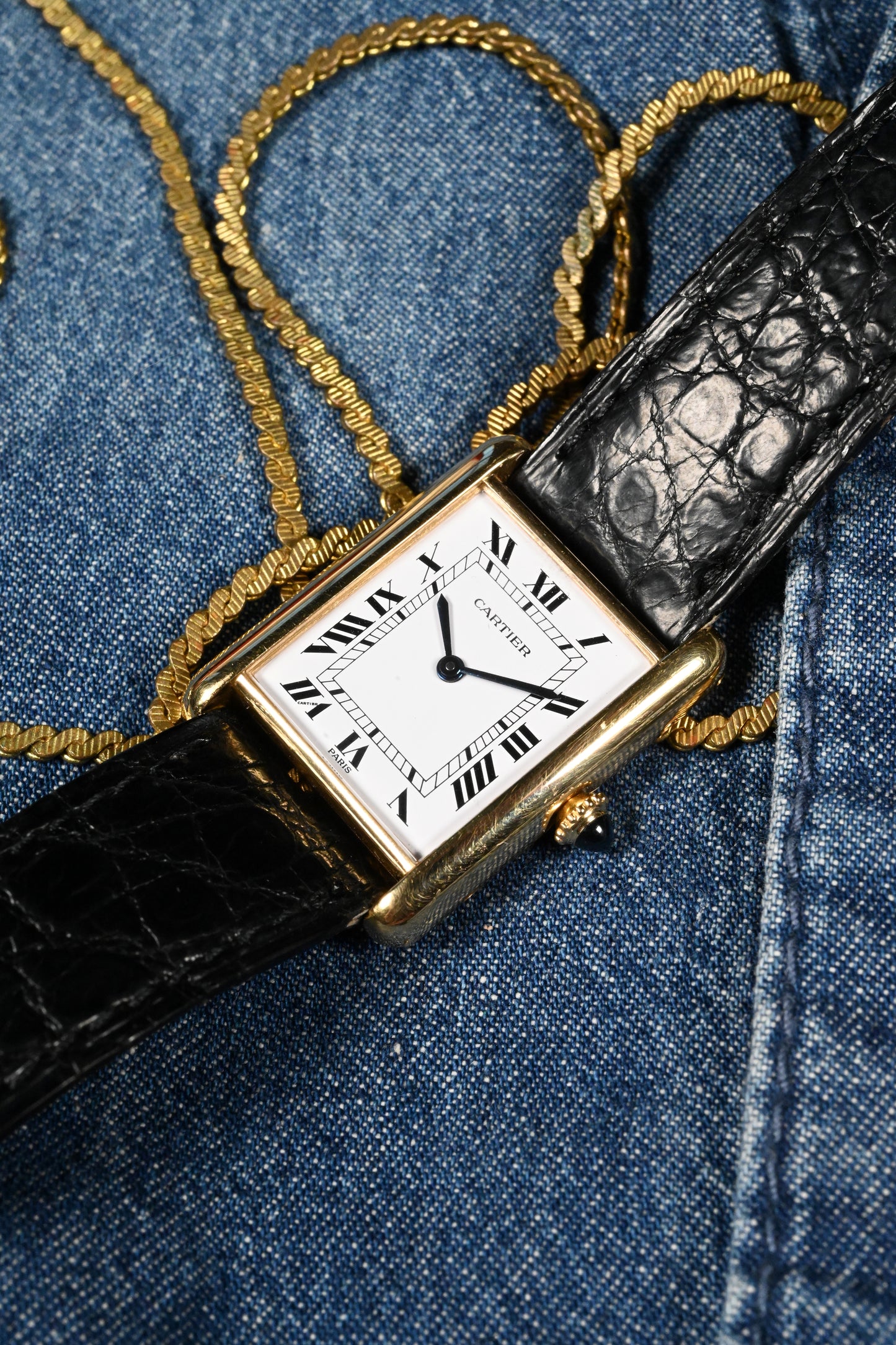 Cartier Tank Louis - 78086 Paris Dial w/ Box & Papers