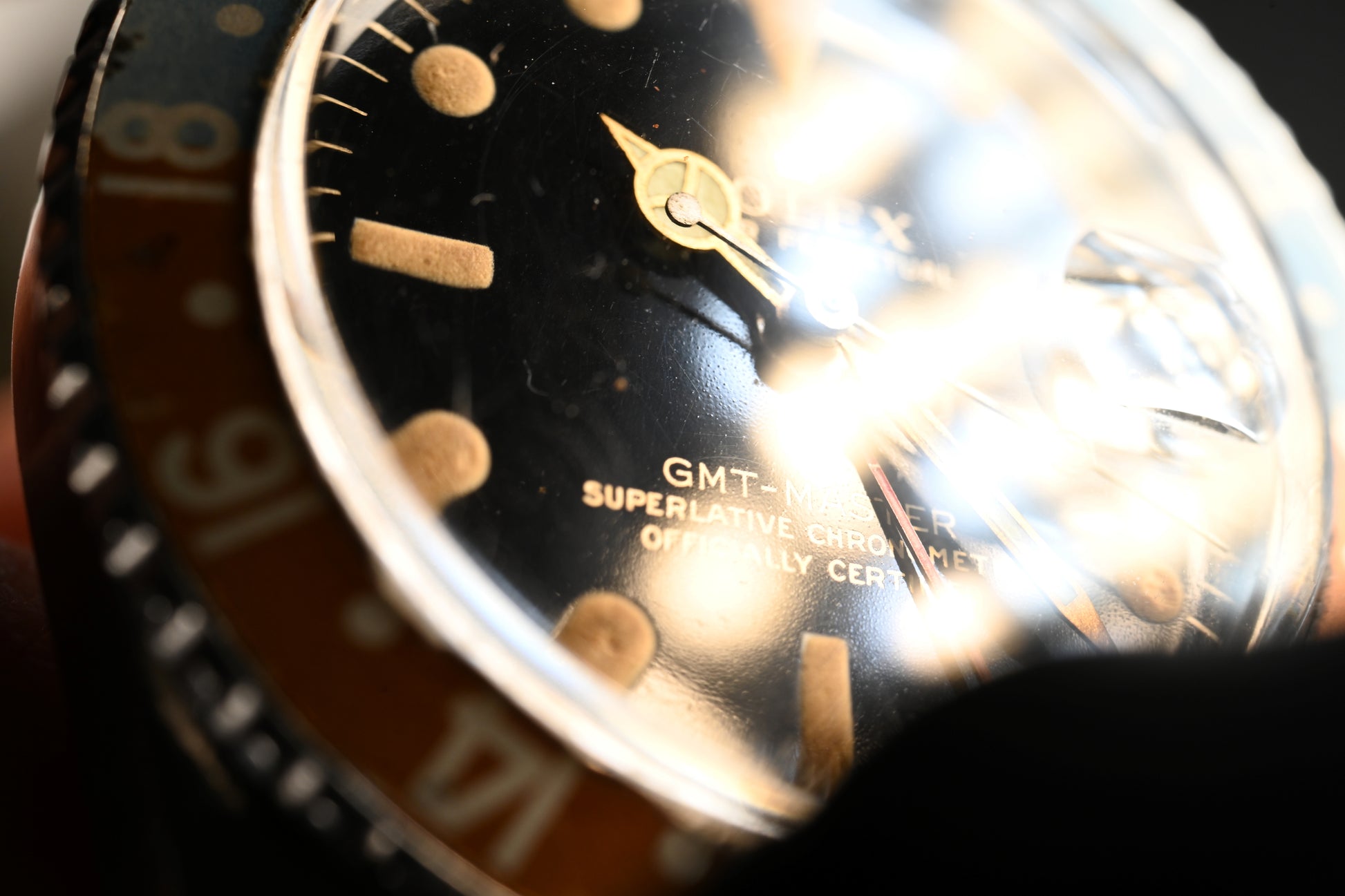 Rolex 1675 PCG Gilt Glossy Dial