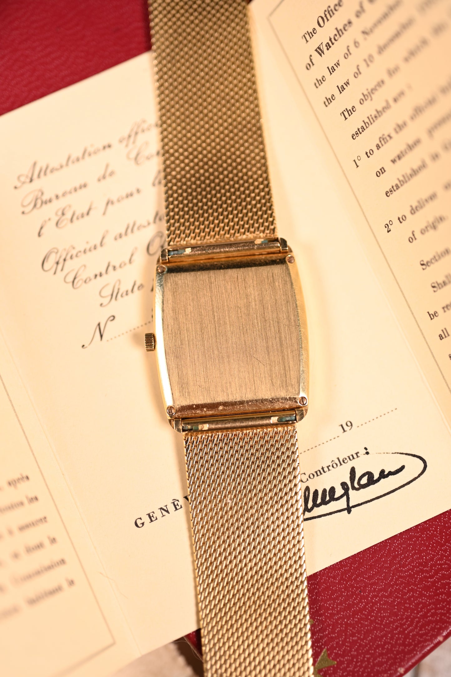 Vacheron & Constantin Extra Thin: Box & papers w/ Gay Freres bracelet