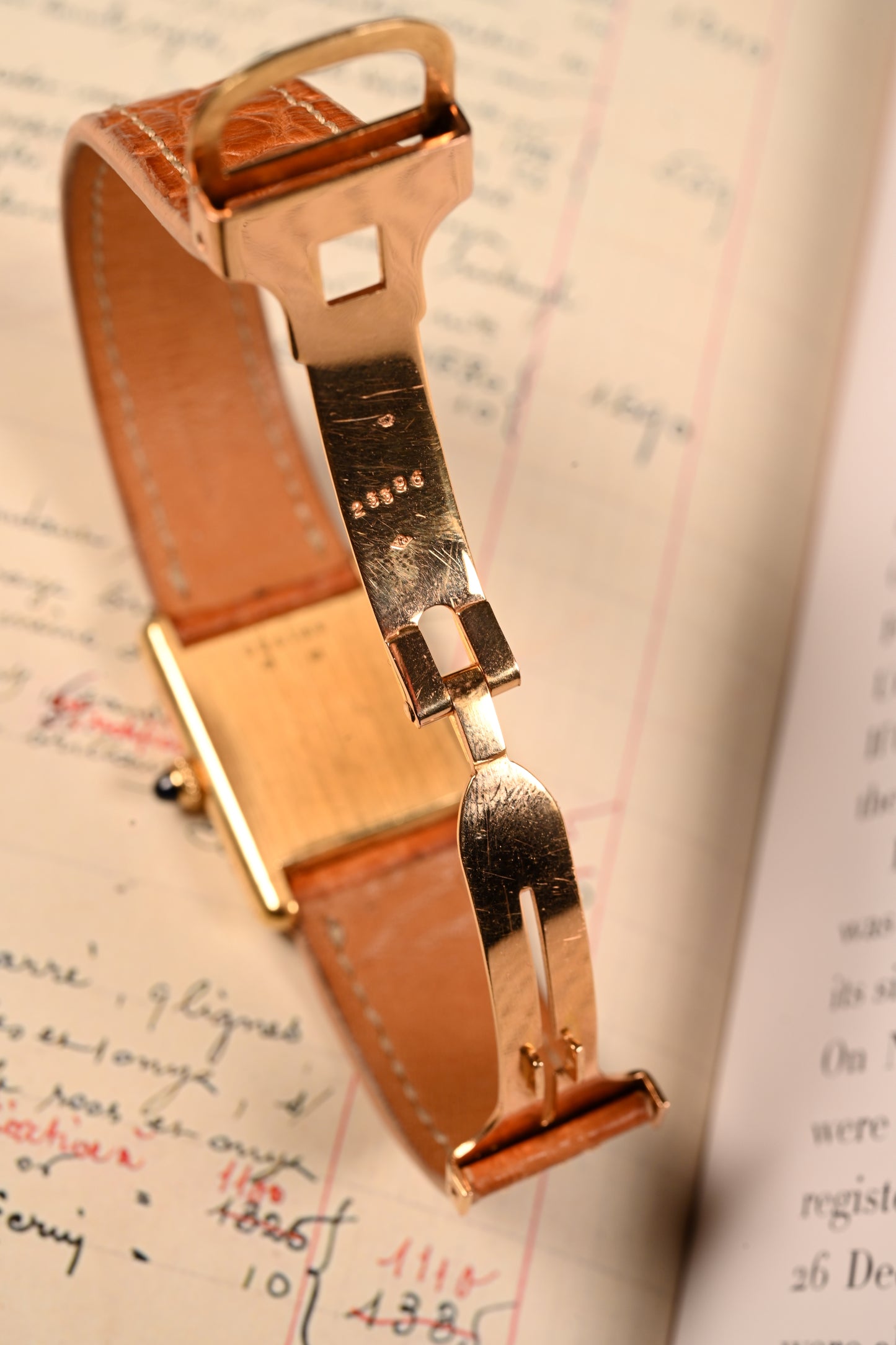 Cartier Tank Louis from 1960s deployment buckle