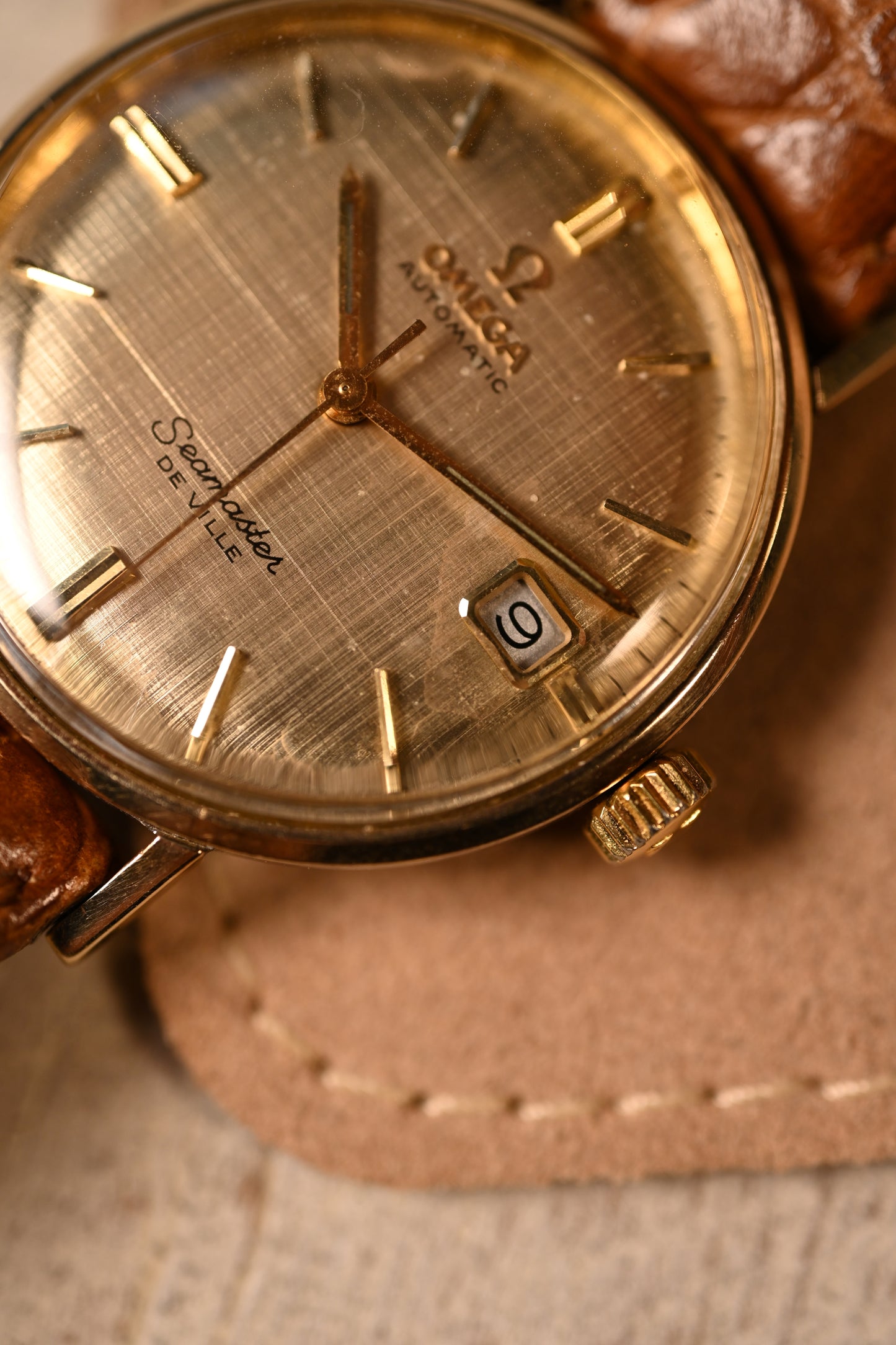 Vintage Omega Seamaster Deville Linen Dial